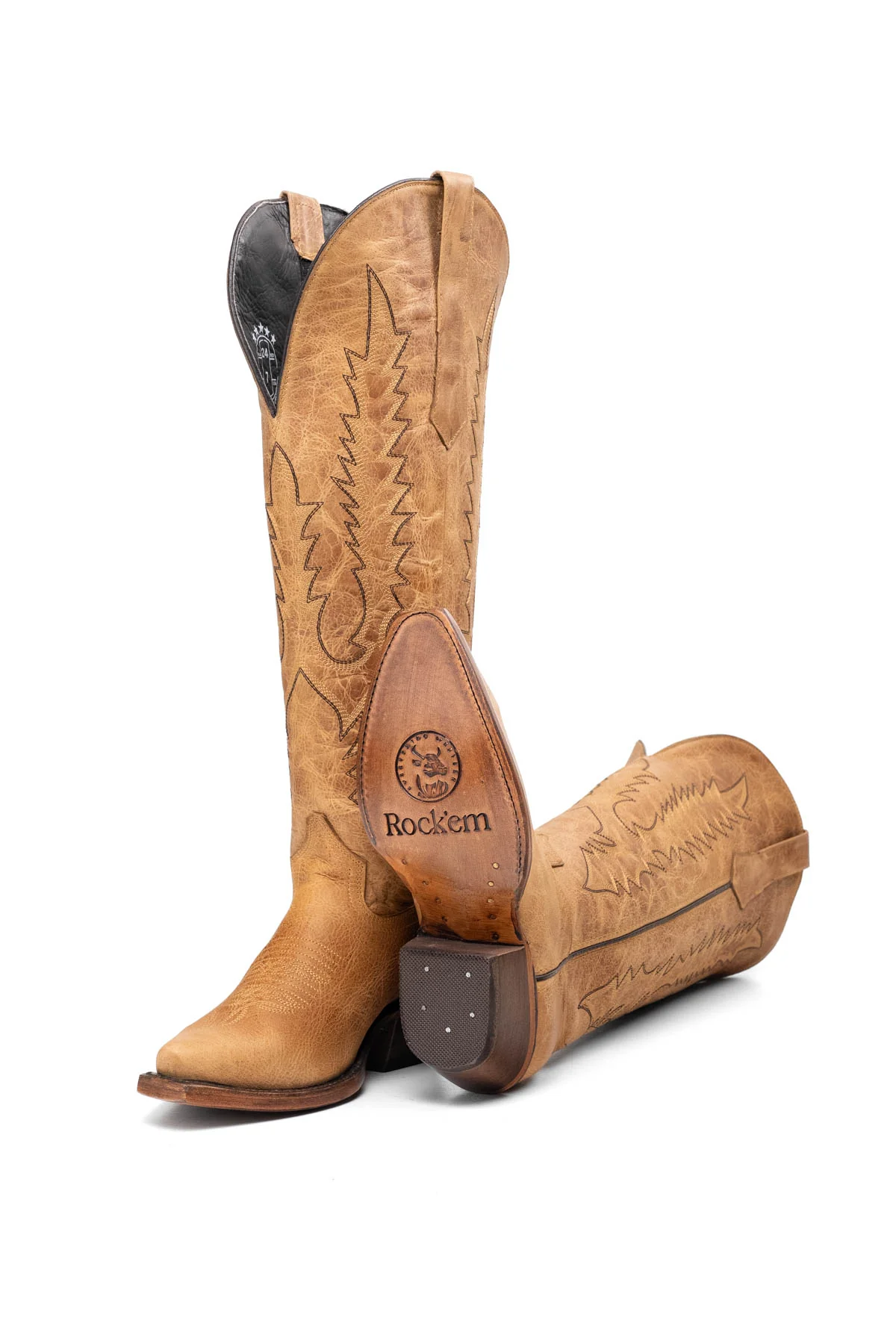 Kaylee Tall Wide Calf Friendly Snip Toe Cowgirl Boot - Image 20