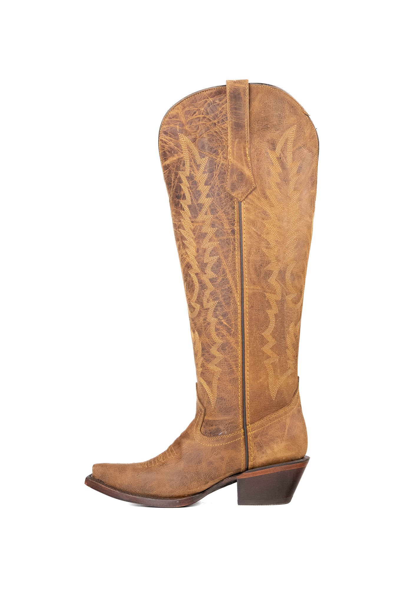 Kaylee Tall Wide Calf Friendly Snip Toe Cowgirl Boot - Image 7
