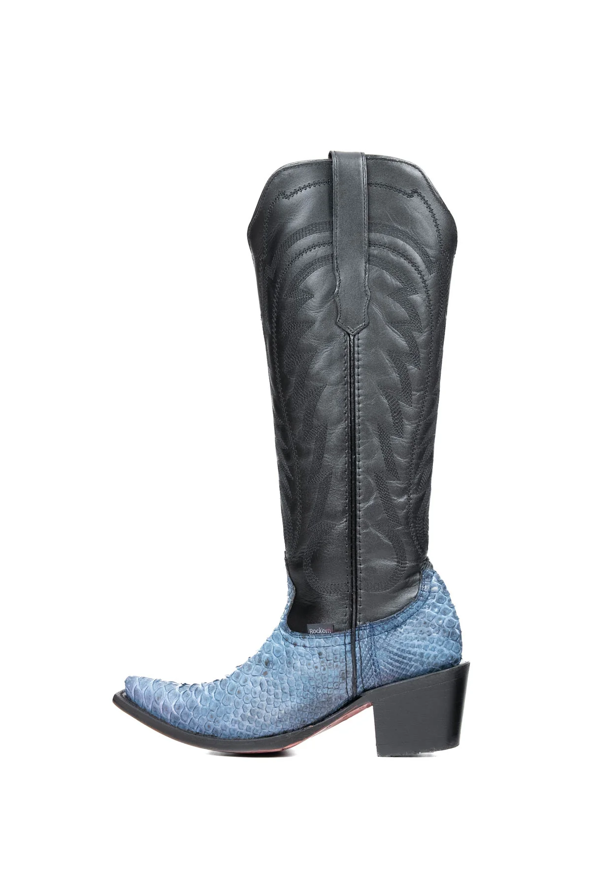 Kelly Python Tall Red Bottom Snip Toe Cowgirl Boot - Image 2