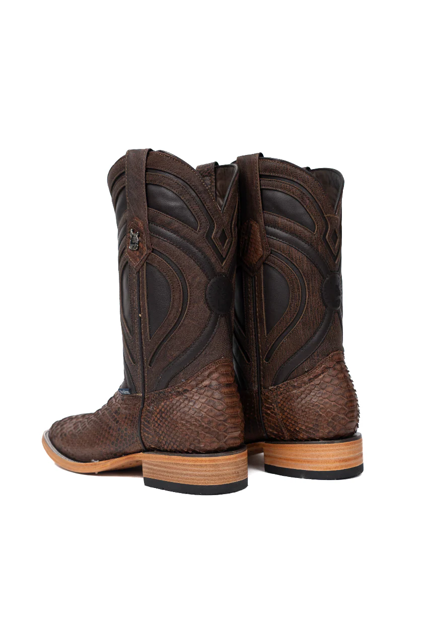 King Ranch Python Exotic Square Toe Cowboy Boot - Image 3