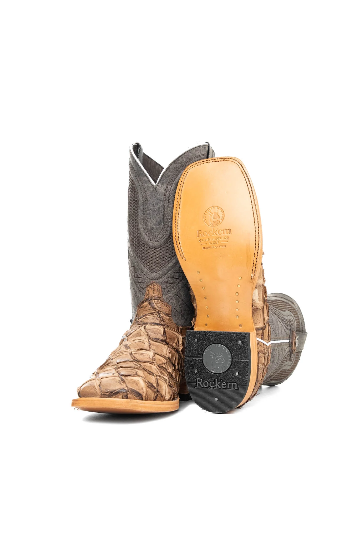 Lambeth Pirarucu Exotic Square Toe Cowboy Boot - Image 11