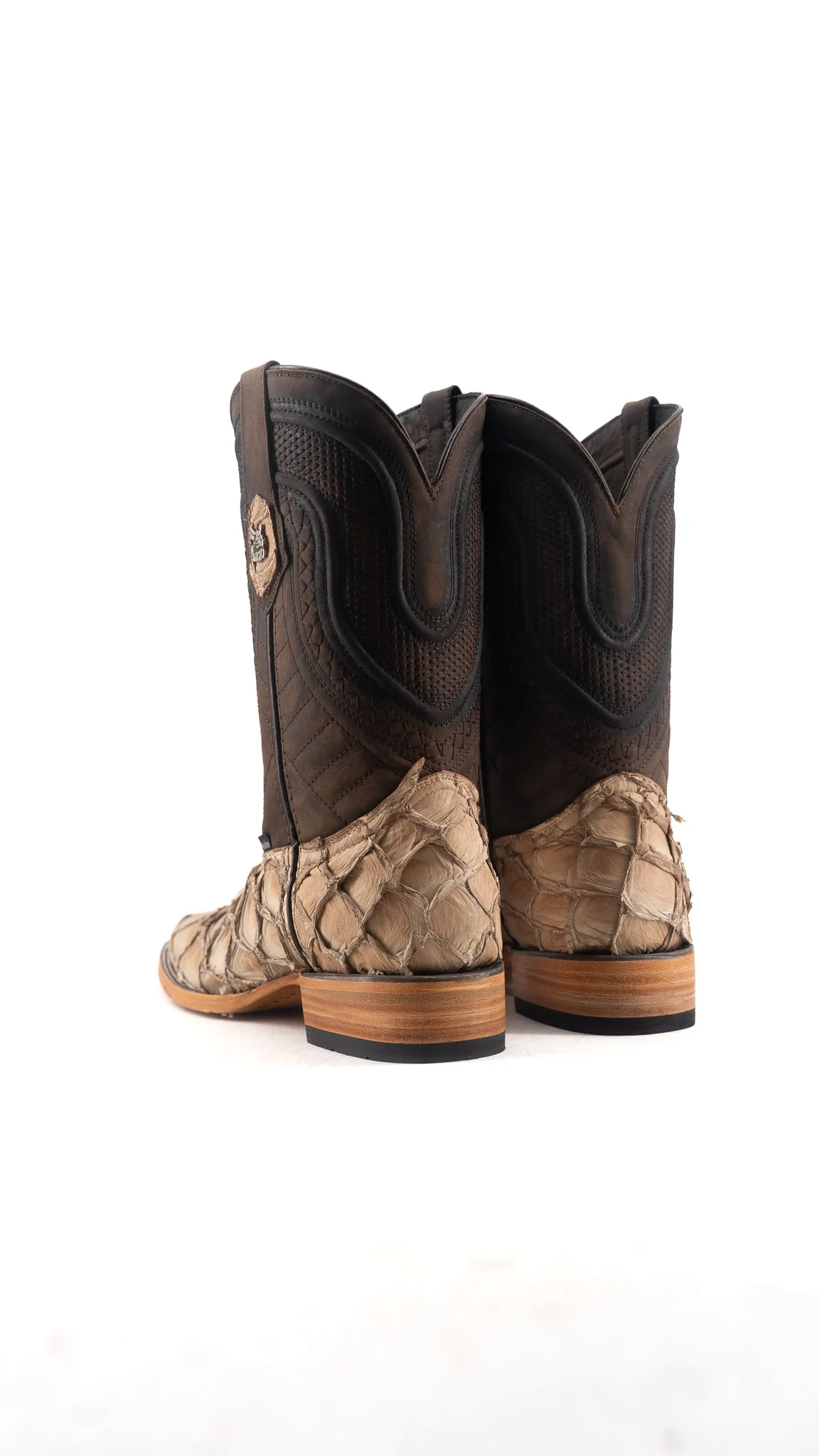 Lambeth Pirarucu Exotic Square Toe Cowboy Boot - Image 16