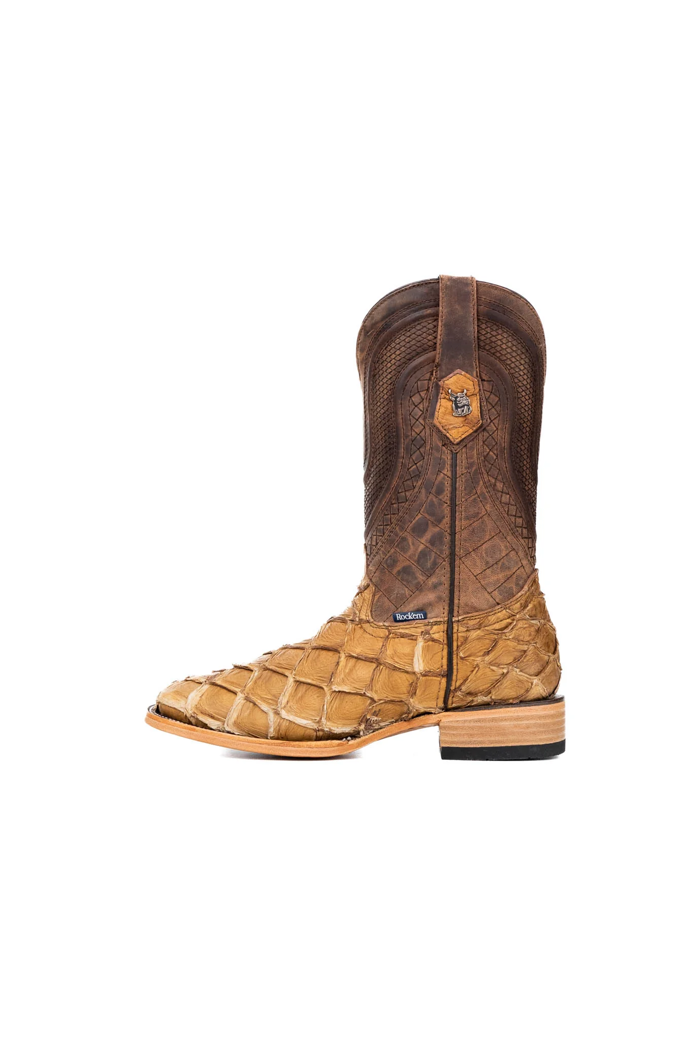 Lambeth Pirarucu Exotic Square Toe Cowboy Boot - Image 2