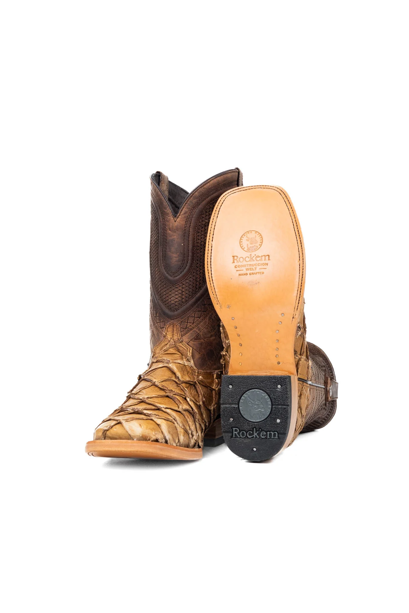 Lambeth Pirarucu Exotic Square Toe Cowboy Boot - Image 5
