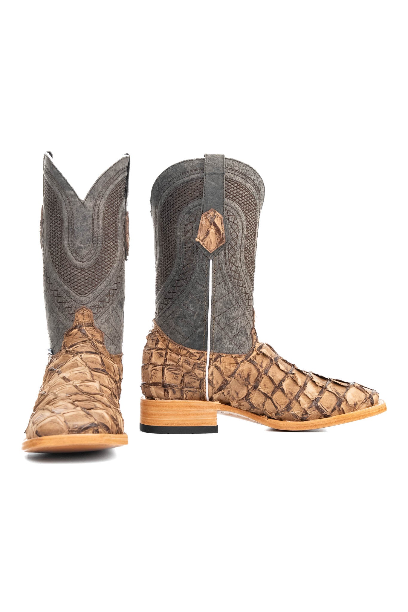 Lambeth Pirarucu Exotic Square Toe Cowboy Boot - Image 8