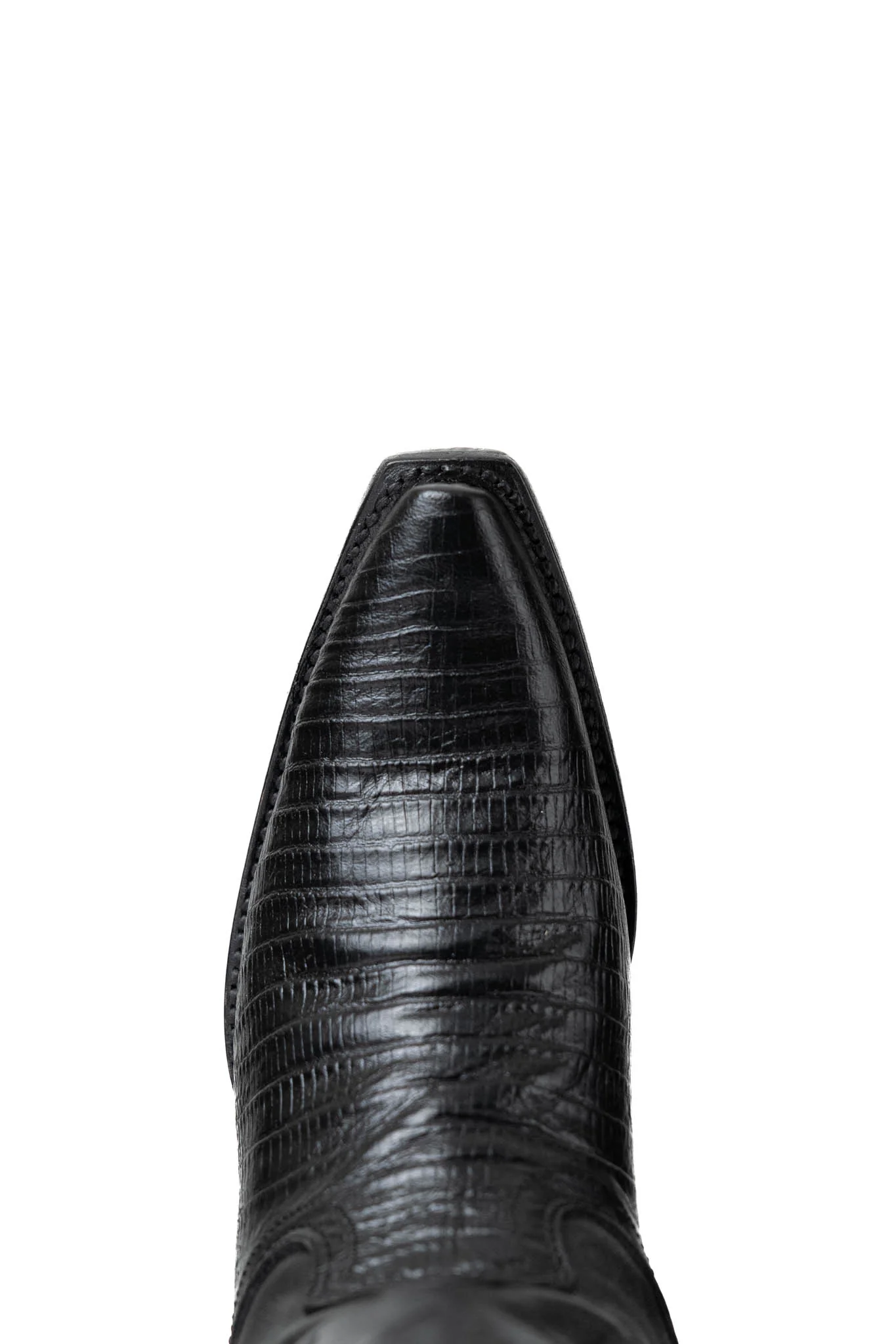 Lana Lizard Tall Red Bottom Snip Toe Cowgirl Boot - Image 10