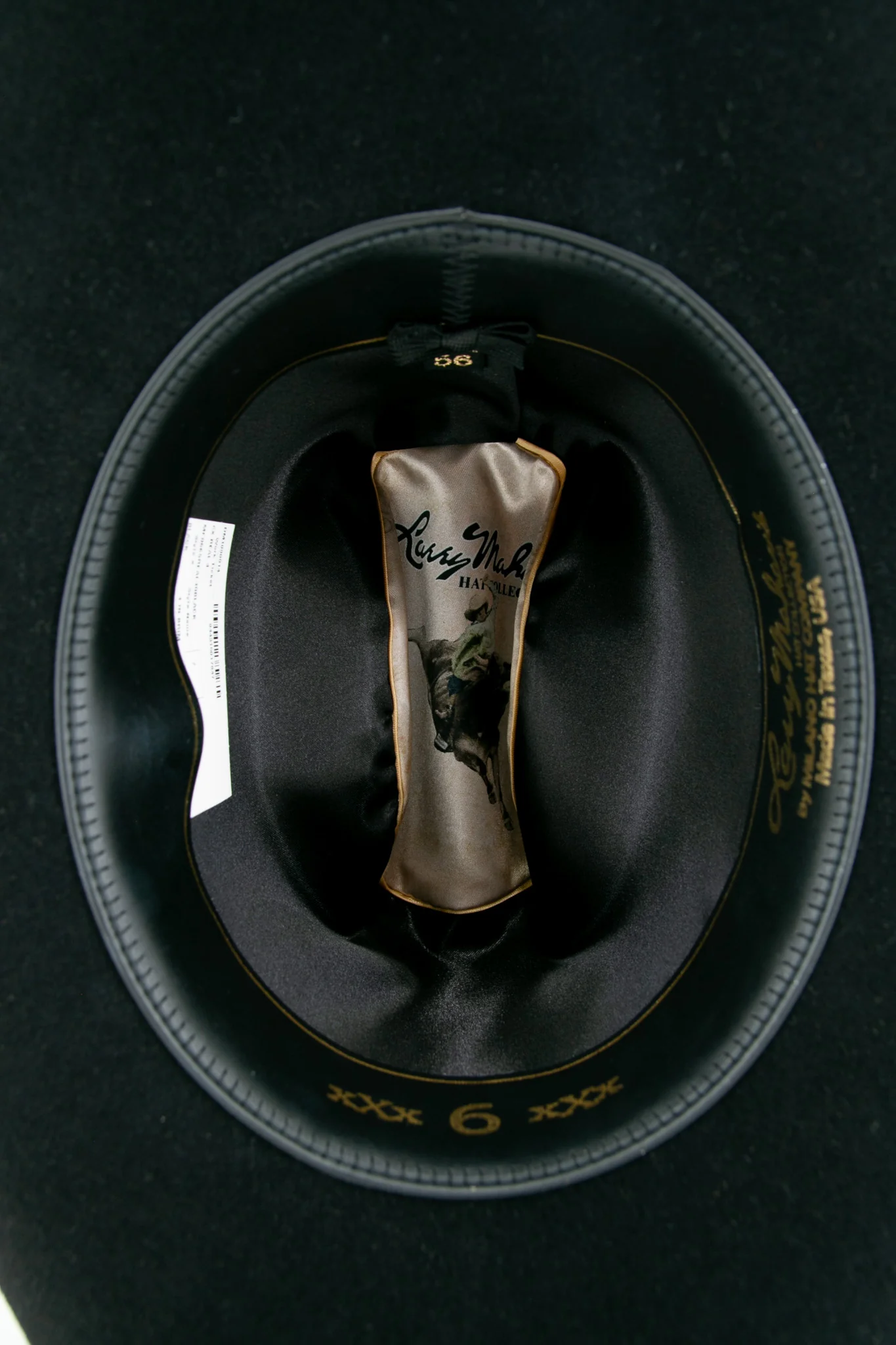 Larry Mahan 6X Black Real Felt Cowboy Hat - Image 5
