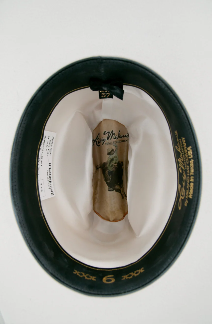 Larry Mahan 6X White Real Felt Cowboy Hat - Image 4