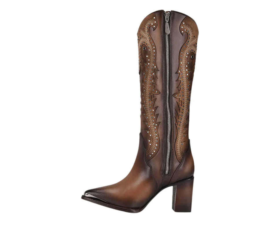 Women Cuadra CU763 LD Satro Sand Overlay & Embroidery & Studs Pointed  Toe - Image 4