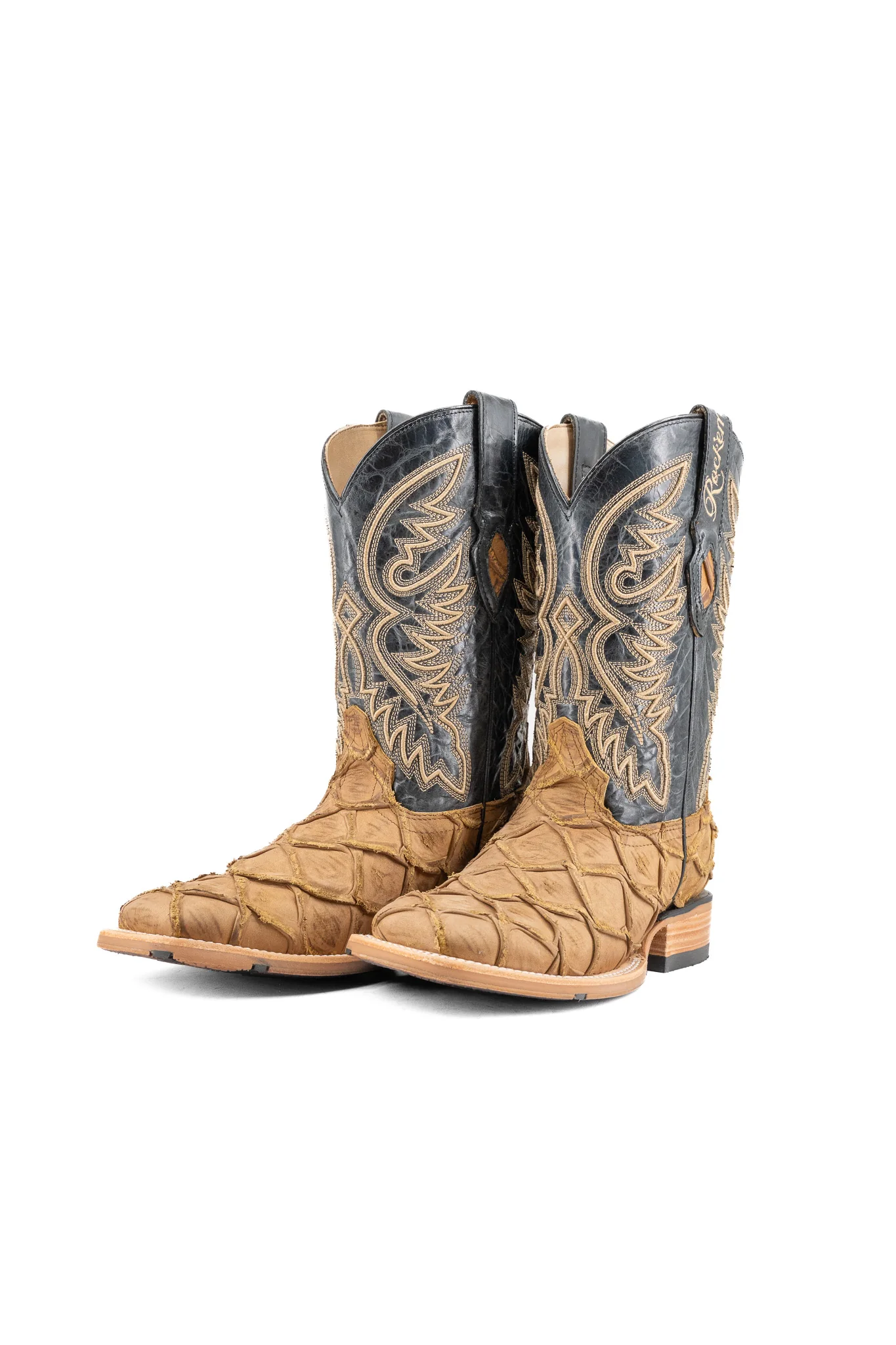 Austin Big Bass Pirarucu Square Toe Cowboy Boot