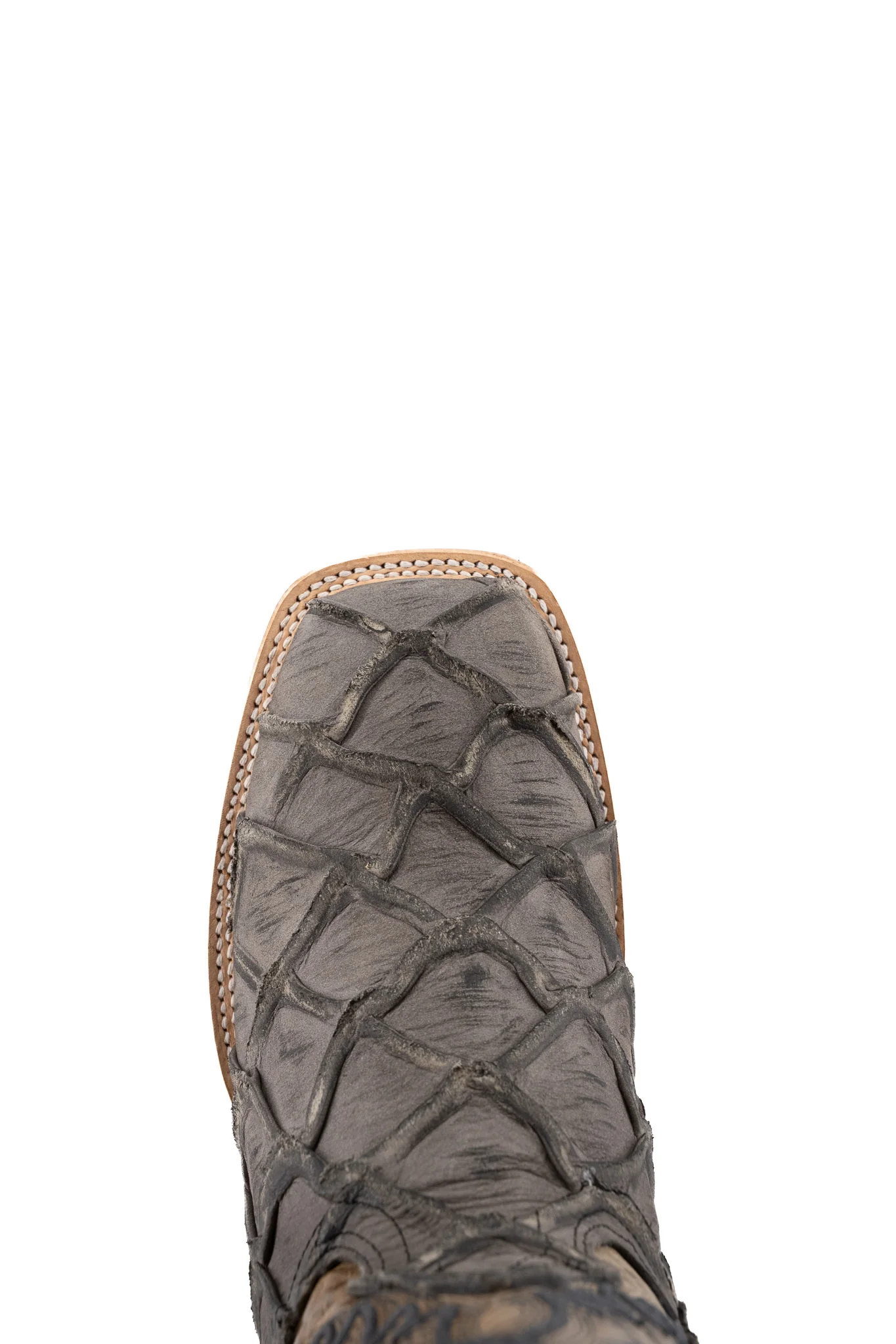 Austin Big Bass Pirarucu Square Toe Cowboy Boot - Image 10