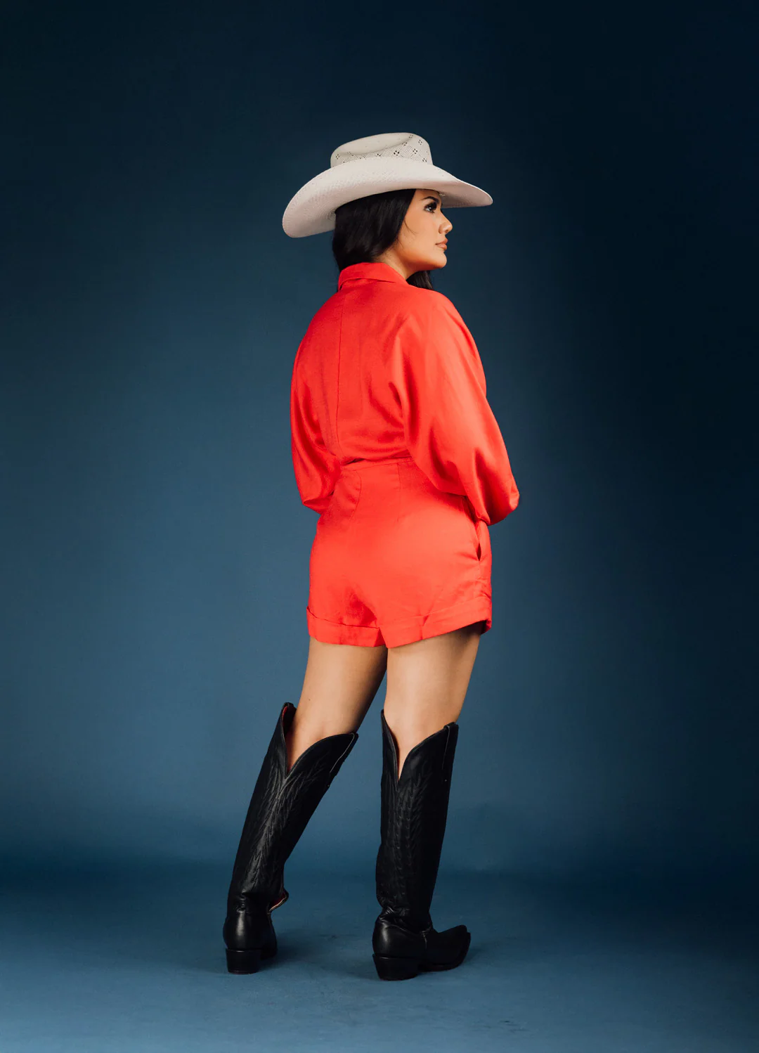 Linen Blend Dolman Romper - Image 4