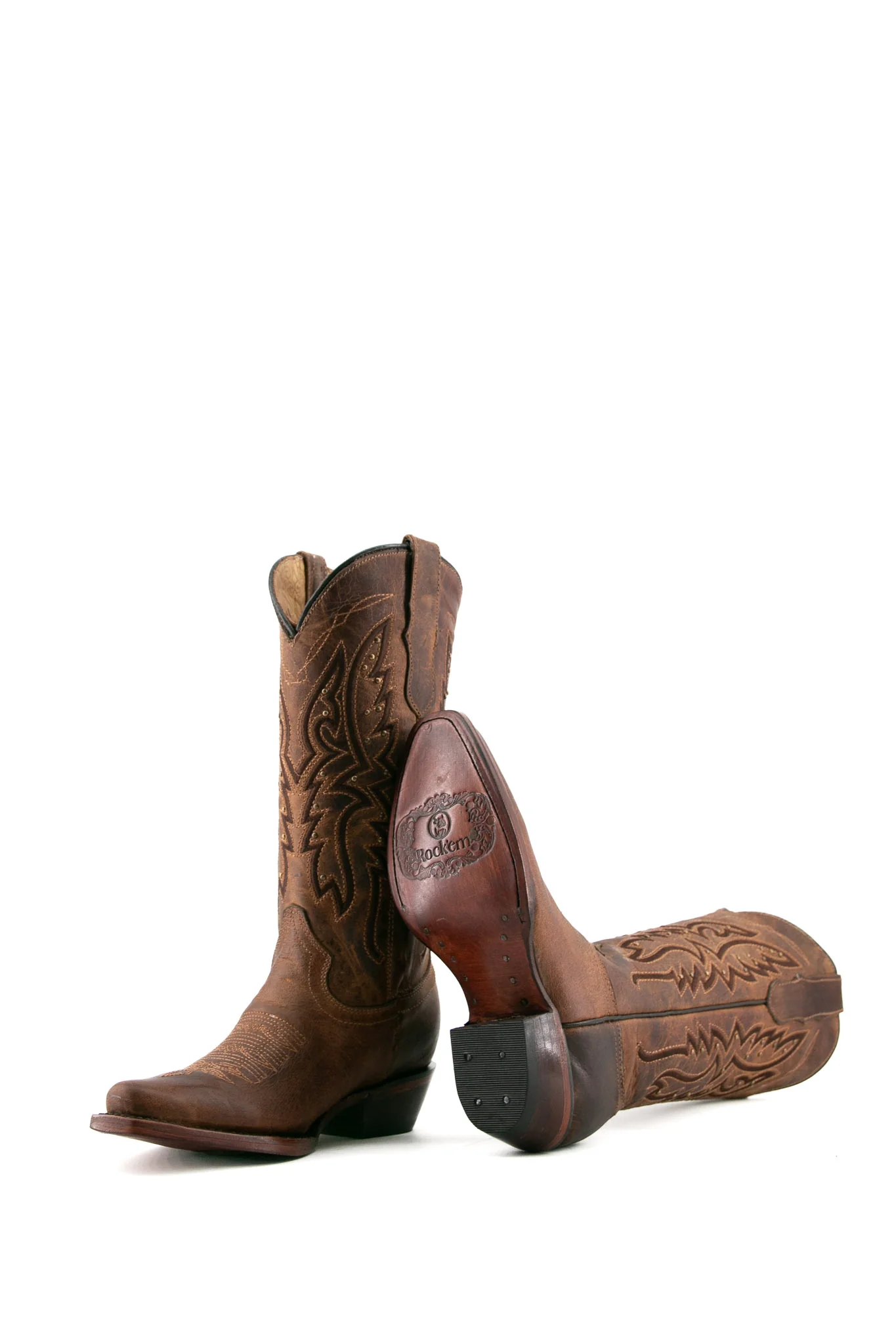 Little Alexa Tall Snip Toe Cowgirl Boot - Image 9