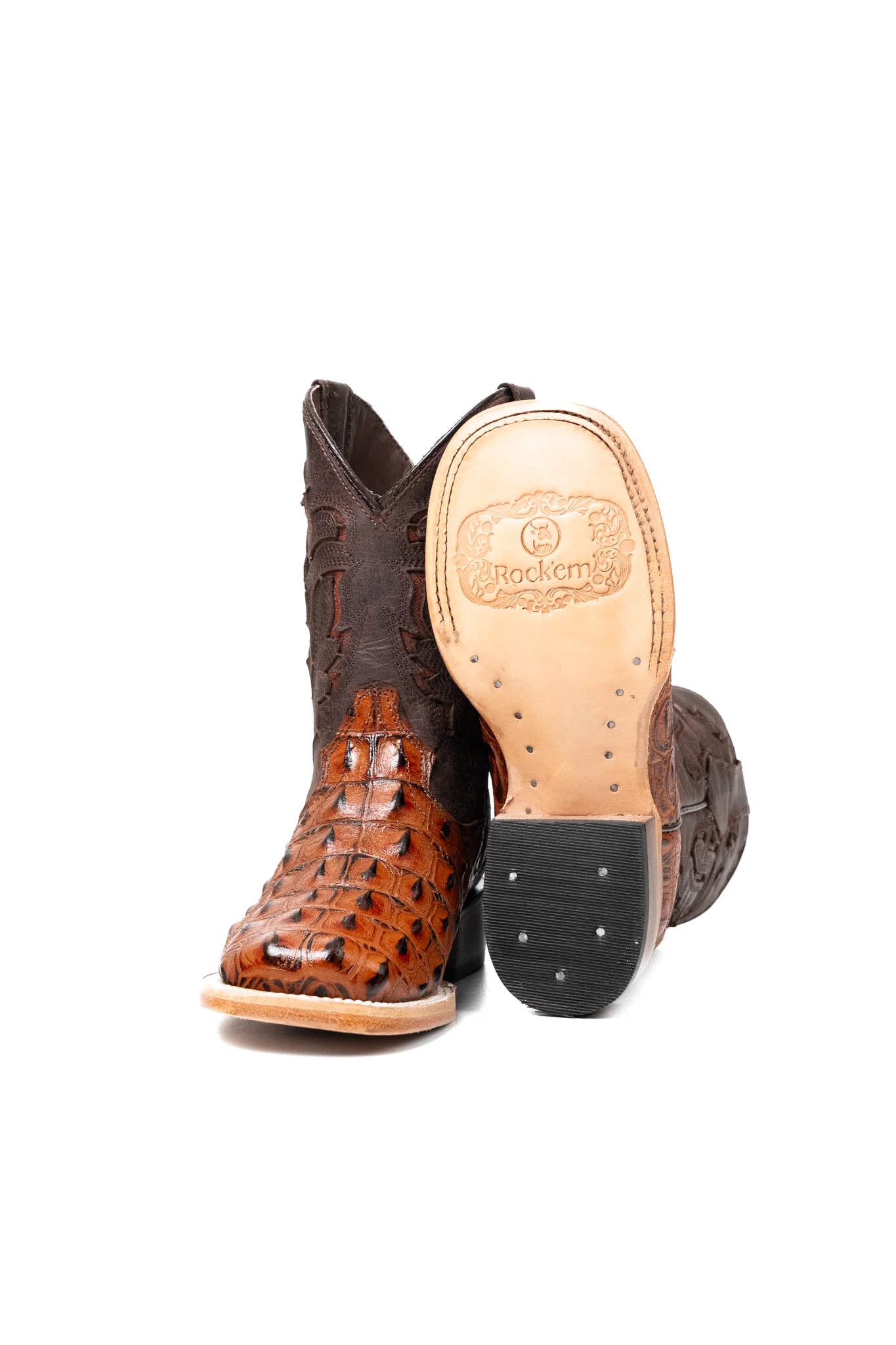 Little Bruce Caiman Hornback Kids Boot - Image 10