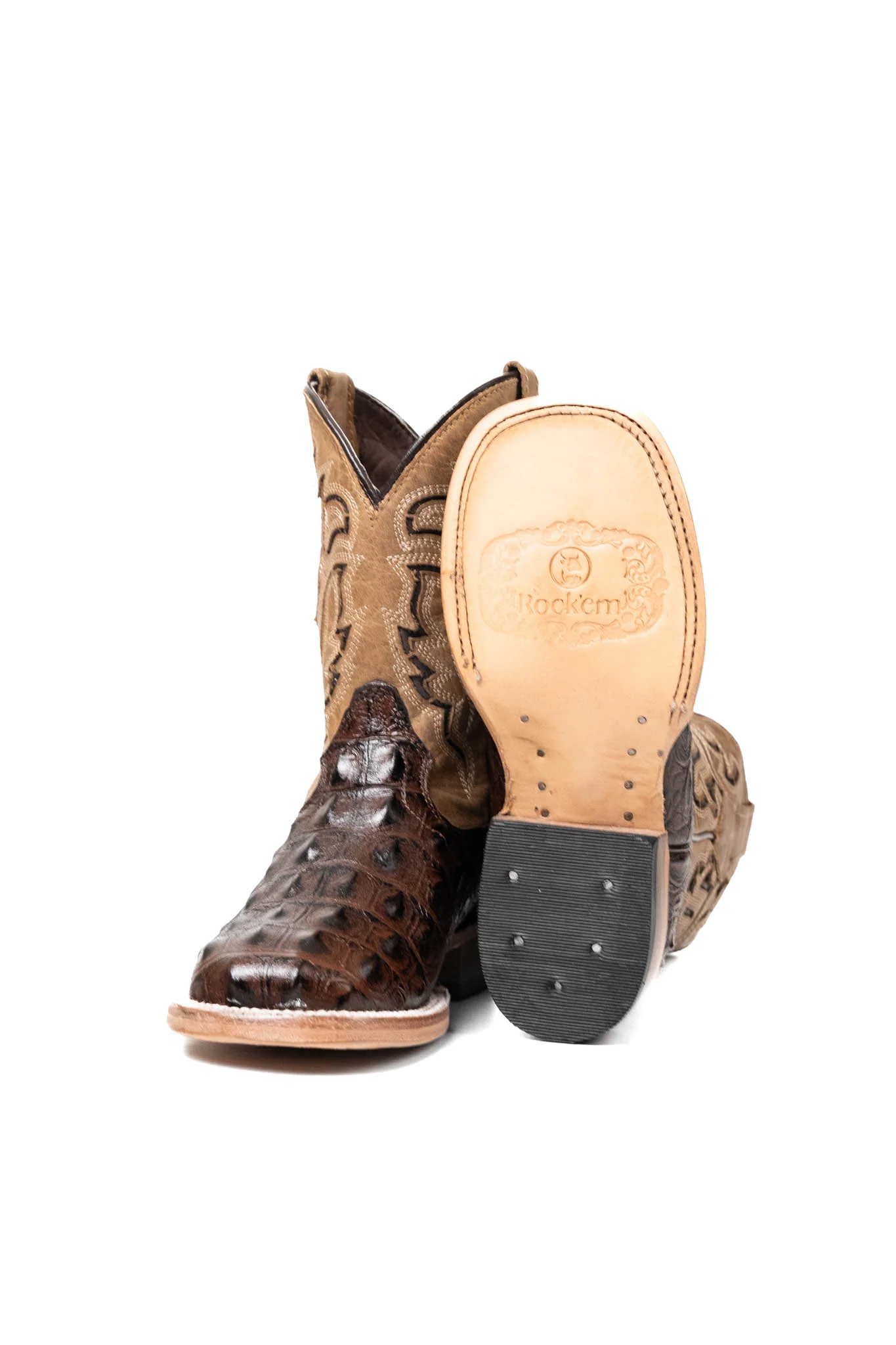 Little Bruce Caiman Hornback Kids Boot - Image 16