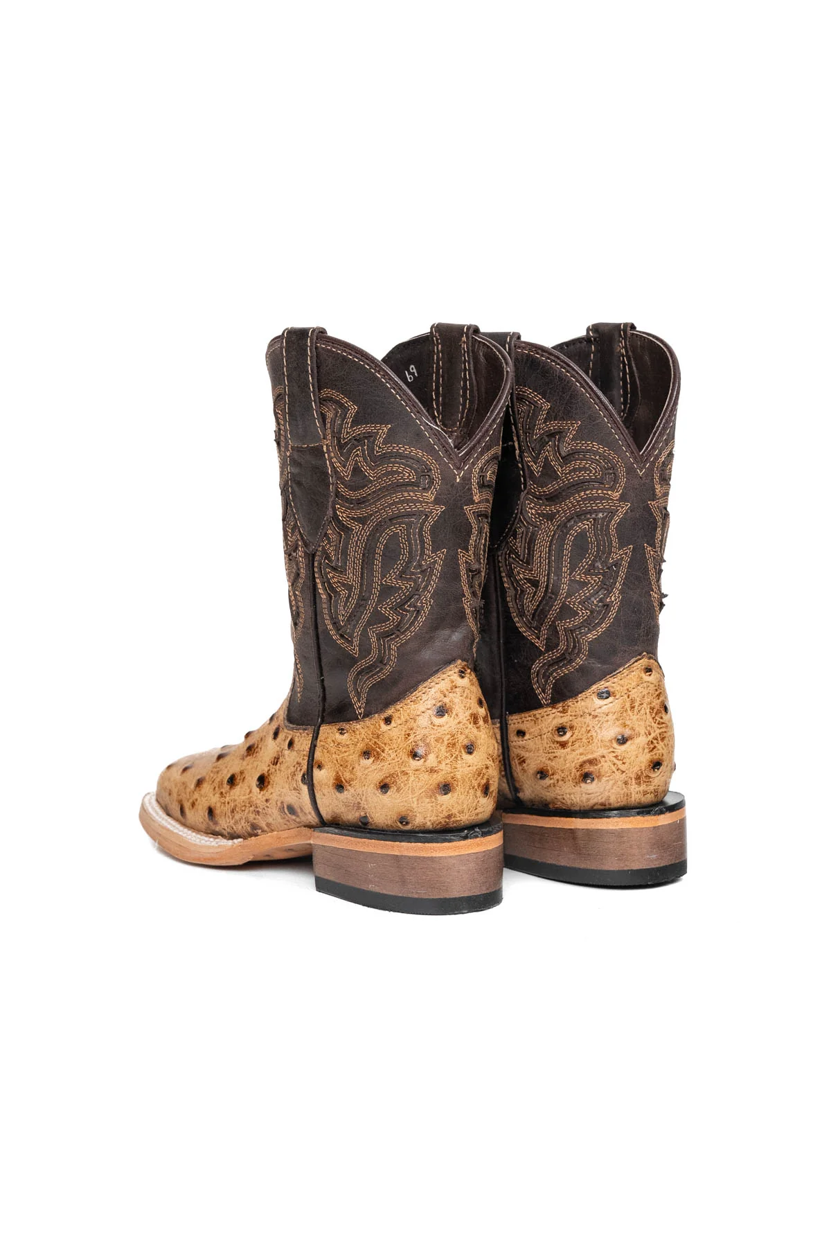 Little Bruce Ostrich Cowboy Boot - Image 15