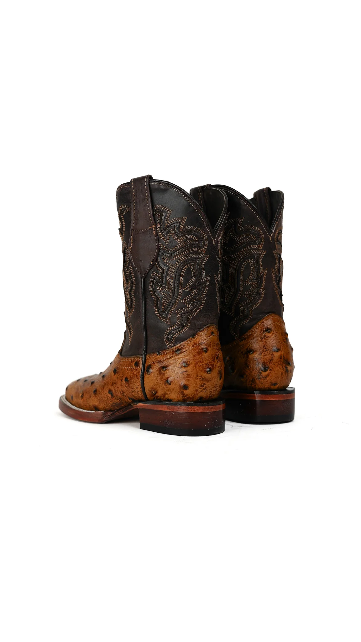 Little Bruce Ostrich Cowboy Boot - Image 26