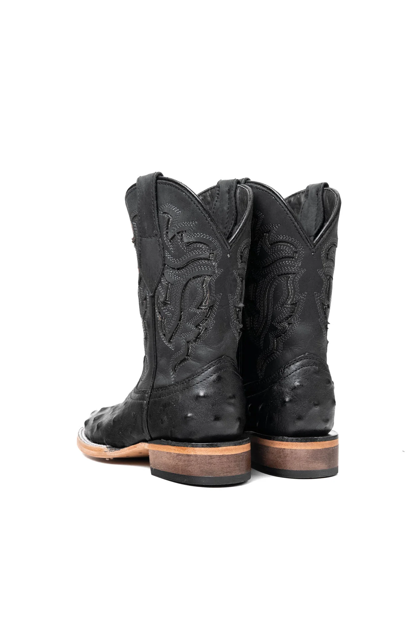 Little Bruce Ostrich Cowboy Boot - Image 3