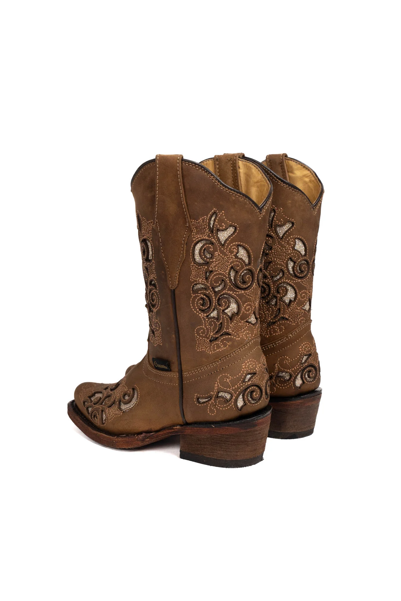 Little Campanas Tabaco Retro Cowgirl Boot - Image 3