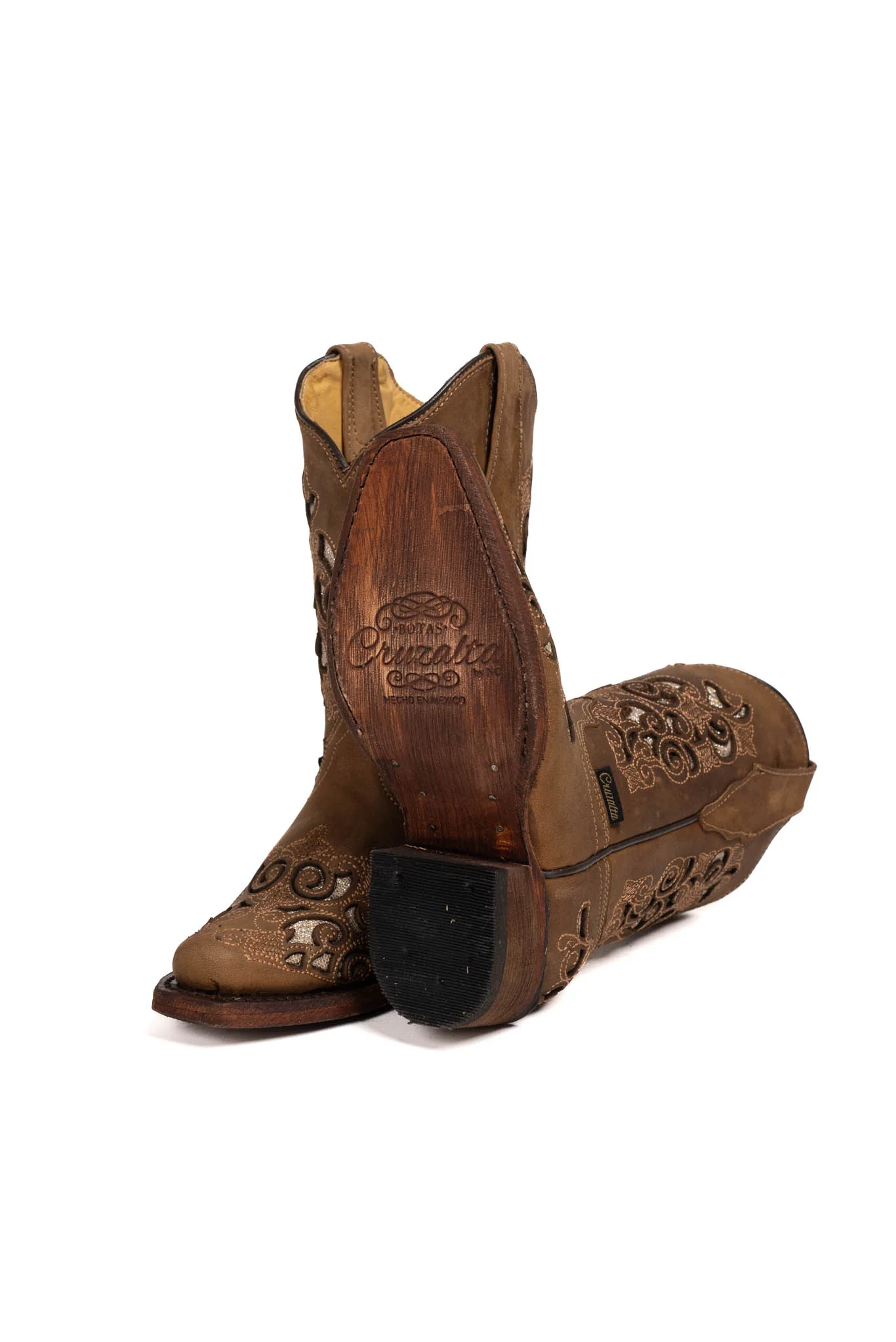 Little Campanas Tabaco Retro Cowgirl Boot - Image 4