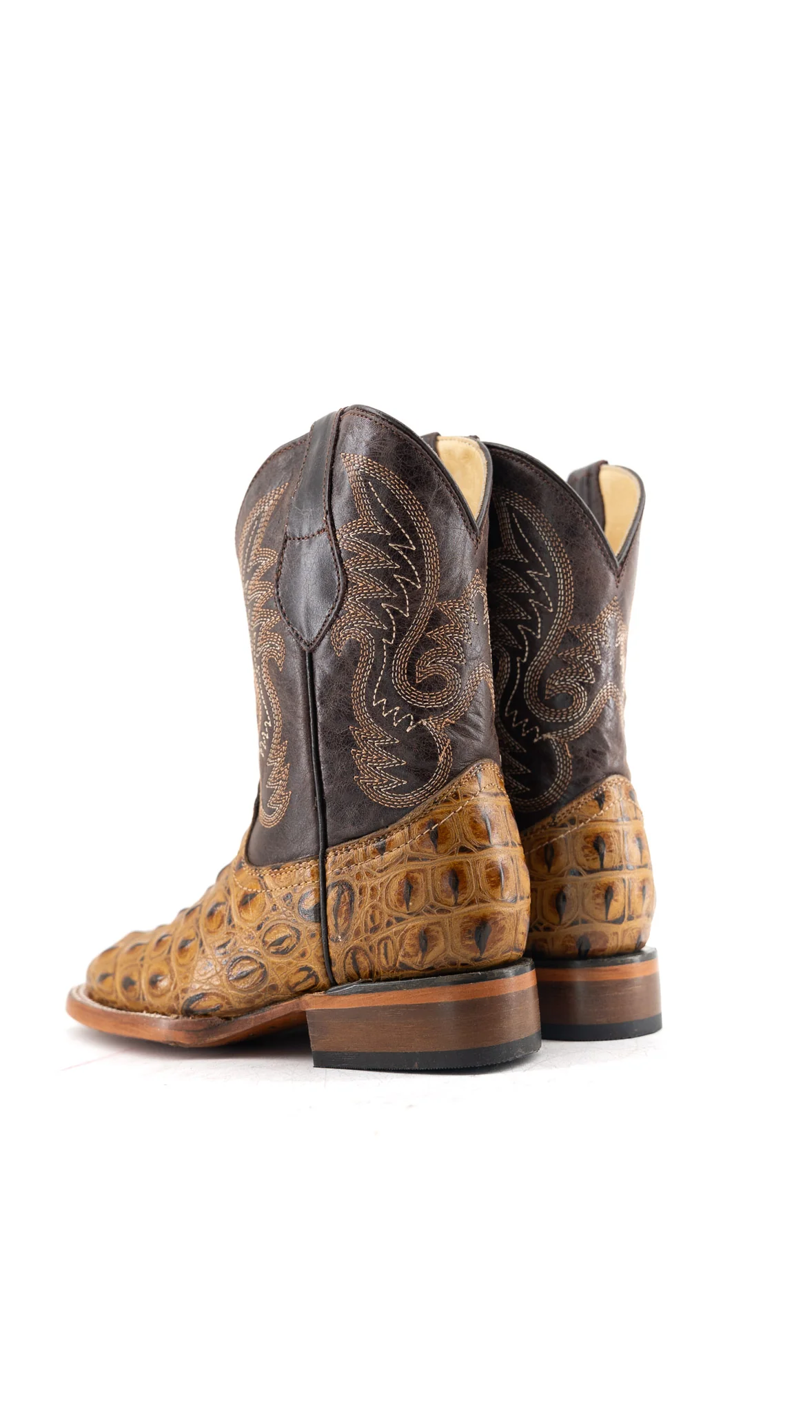 Little Caiman Hornback Pro Rodeo Kids Boot - Image 17