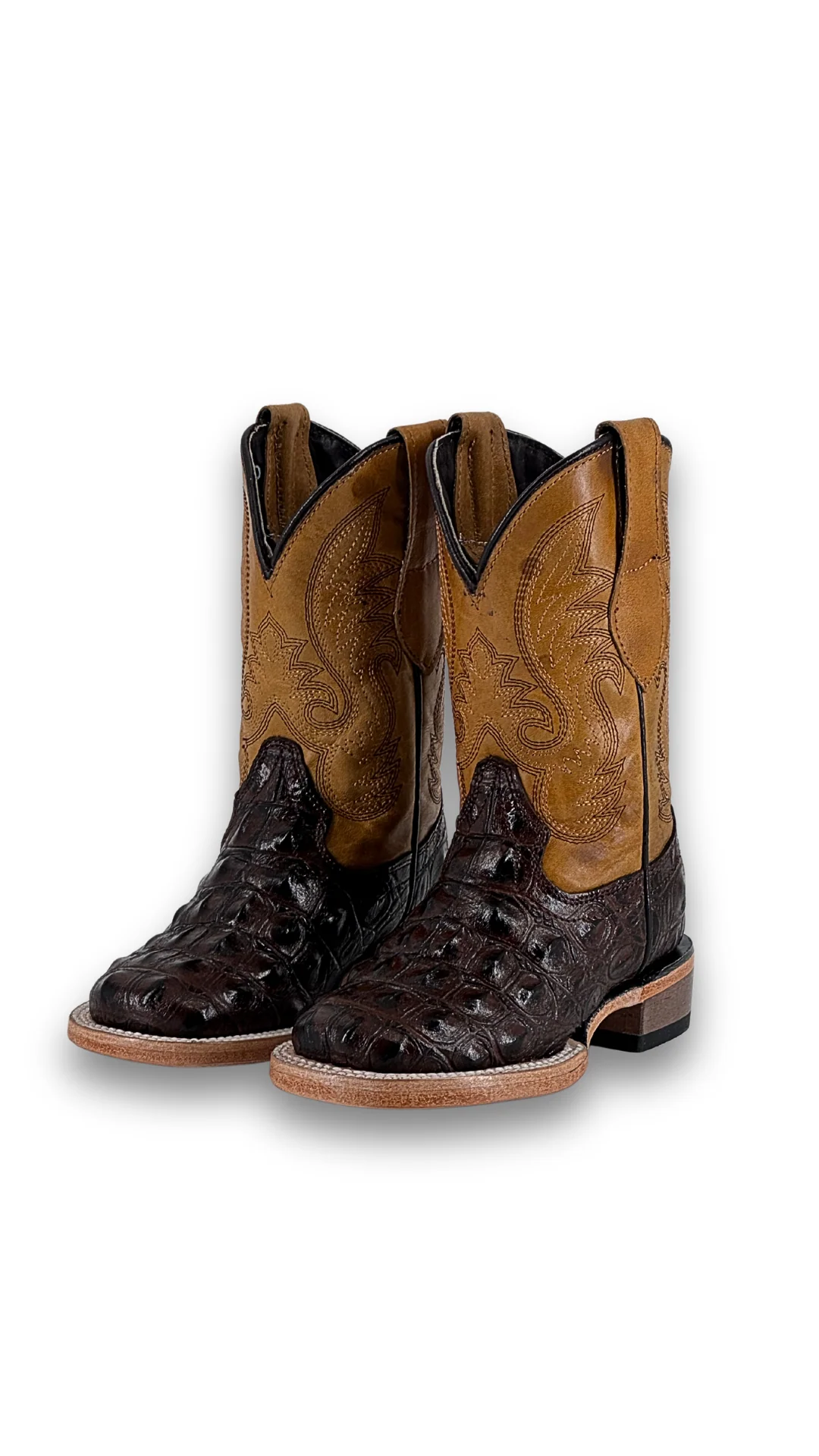 Little Caiman Hornback Pro Rodeo Kids Boot - Image 6