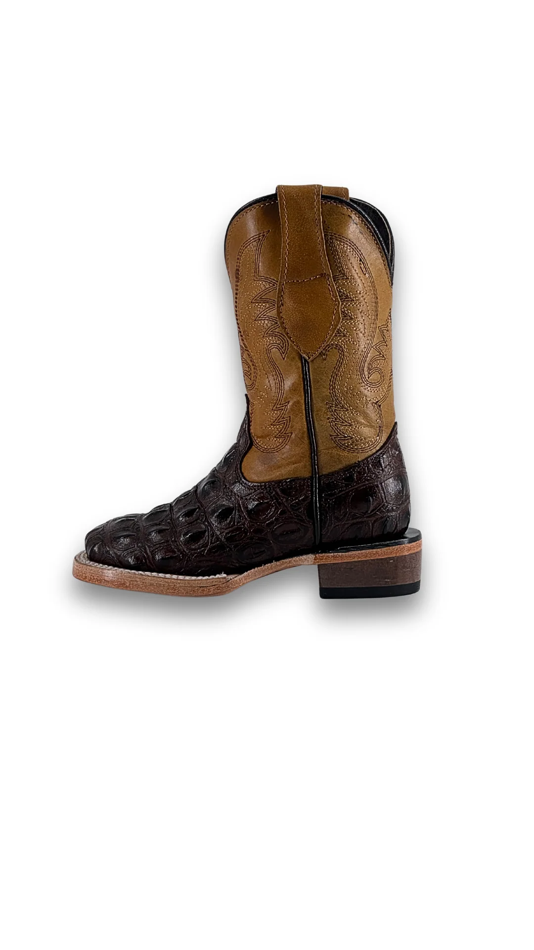 Little Caiman Hornback Pro Rodeo Kids Boot - Image 7