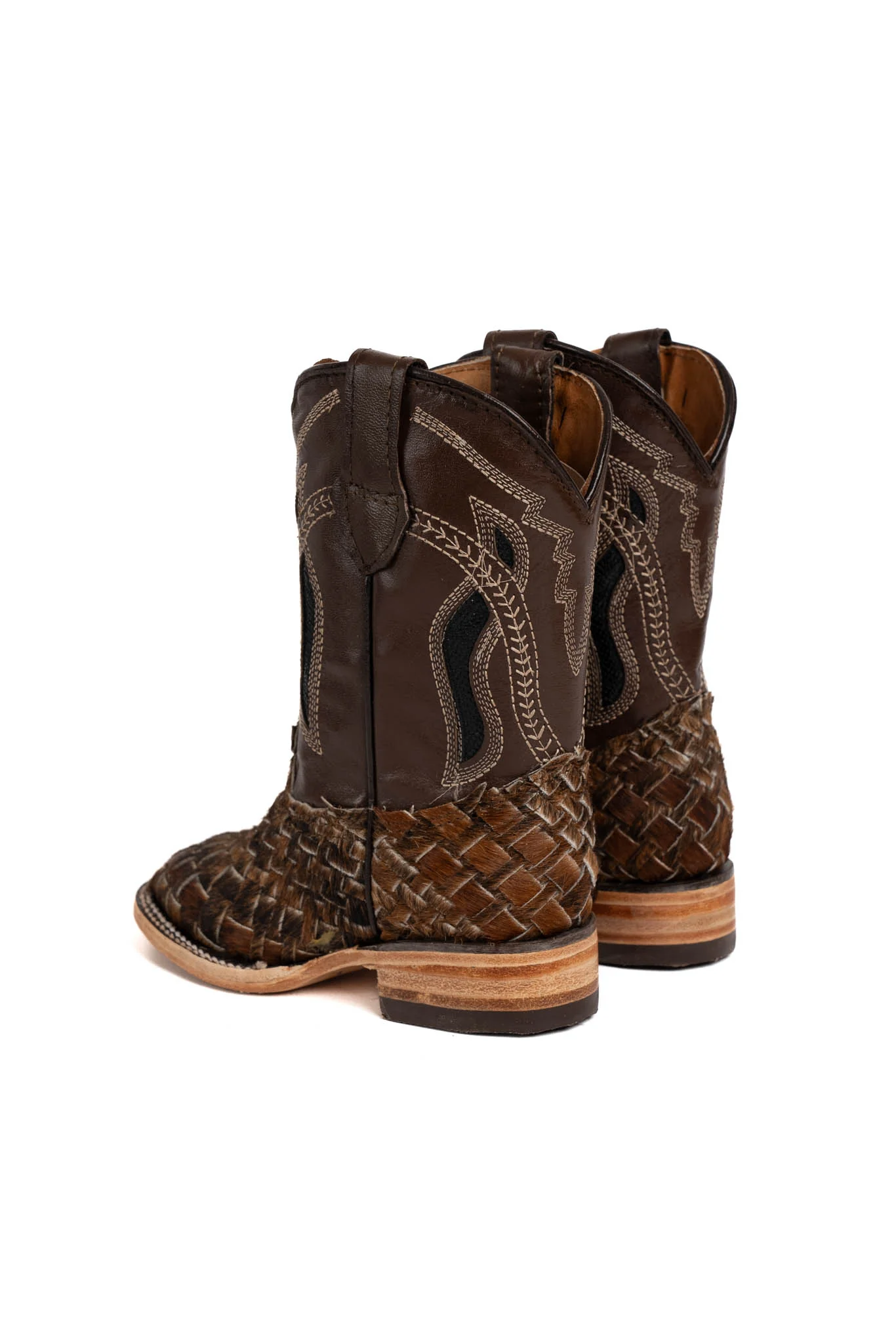 Rock'em Woven Cowhide Kids Boot FINAL SALE - Image 3