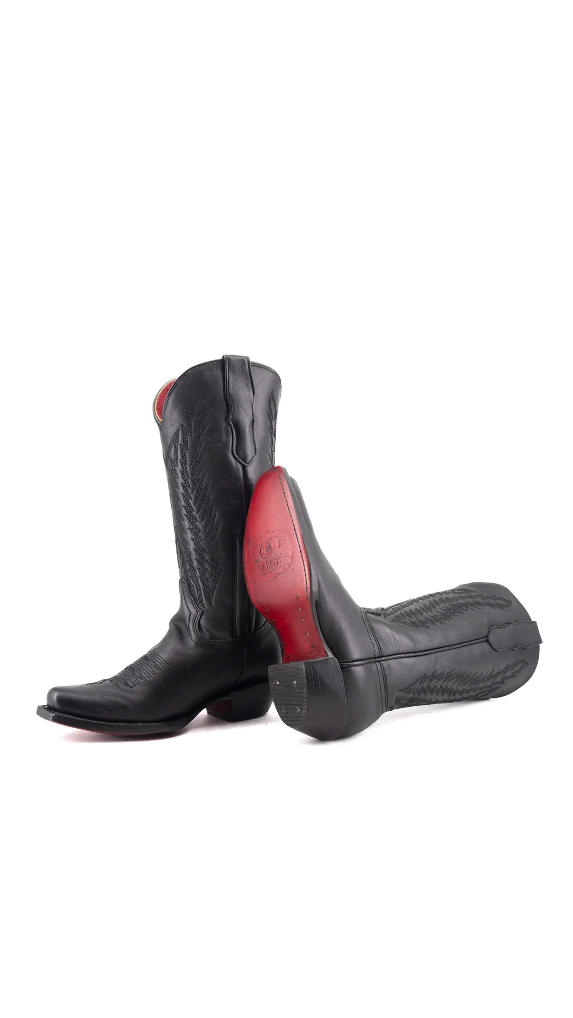 Little Valentina Tall Red Bottom Snip Toe Cowgirl Boot - Image 4