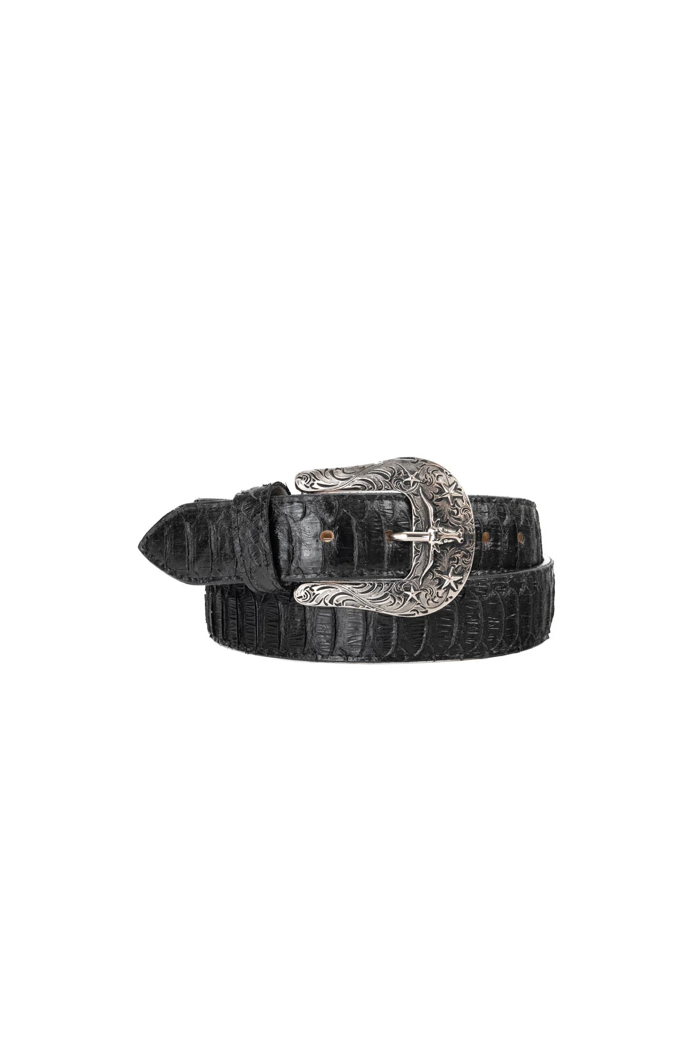 Python Longhorn X Buckle Cowboy Belt - Image 11