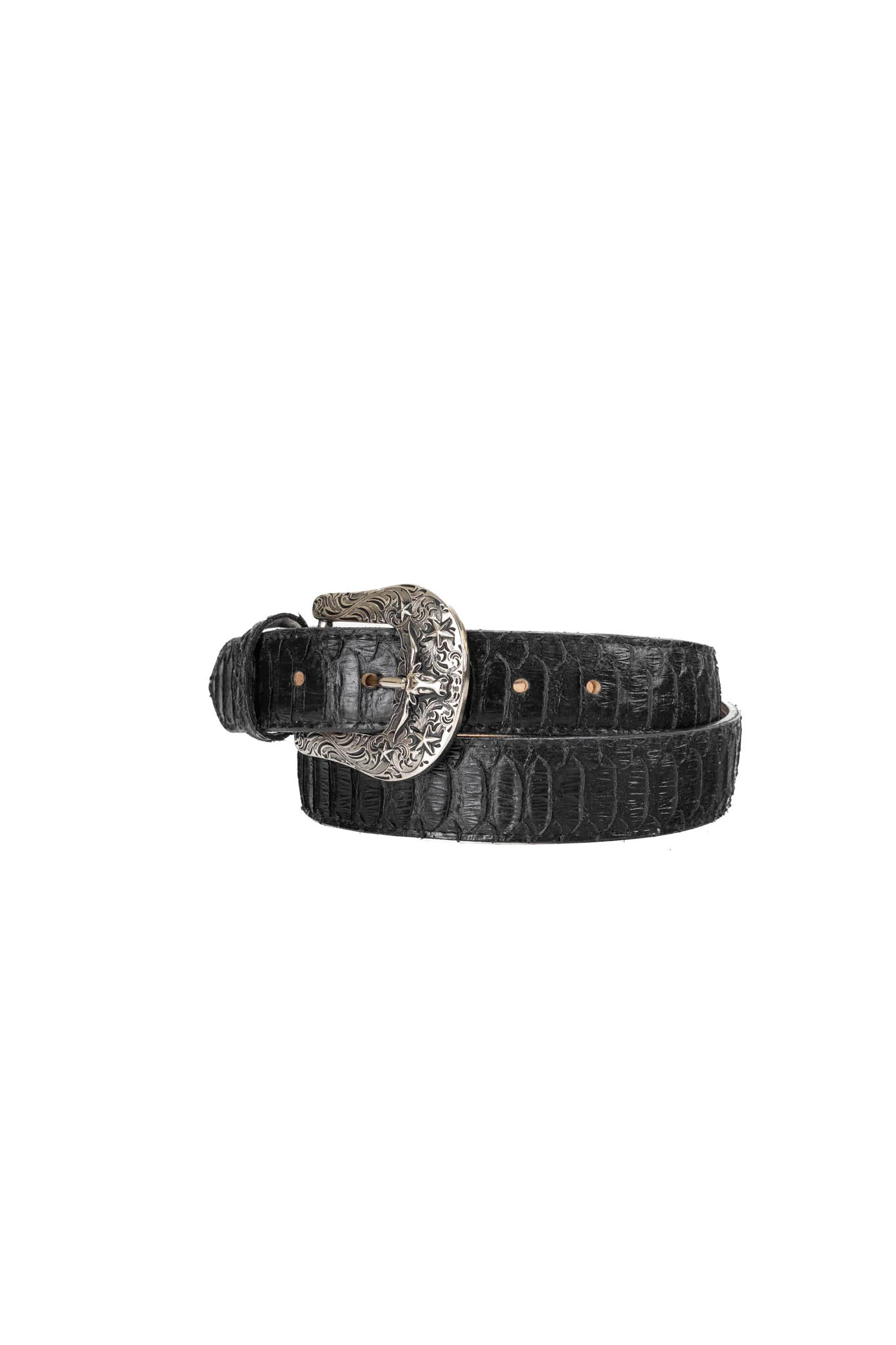 Python Longhorn X Buckle Cowboy Belt - Image 13