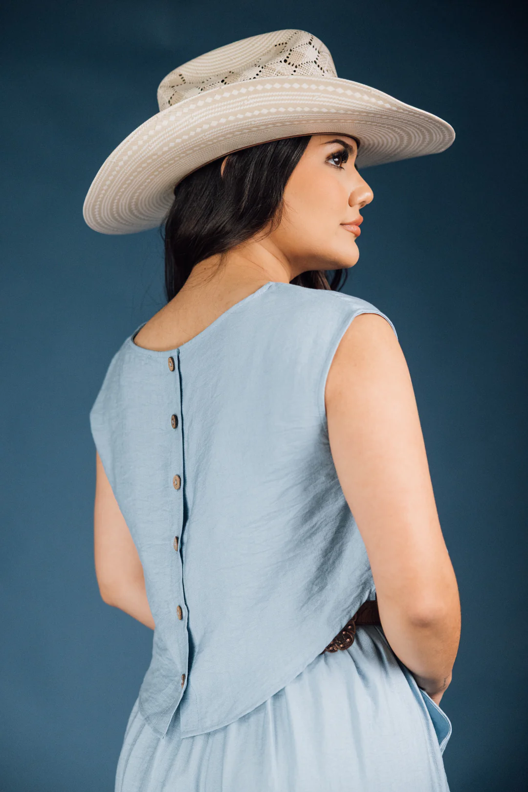 Loose Fit Woven Top & Pants Set - Image 6