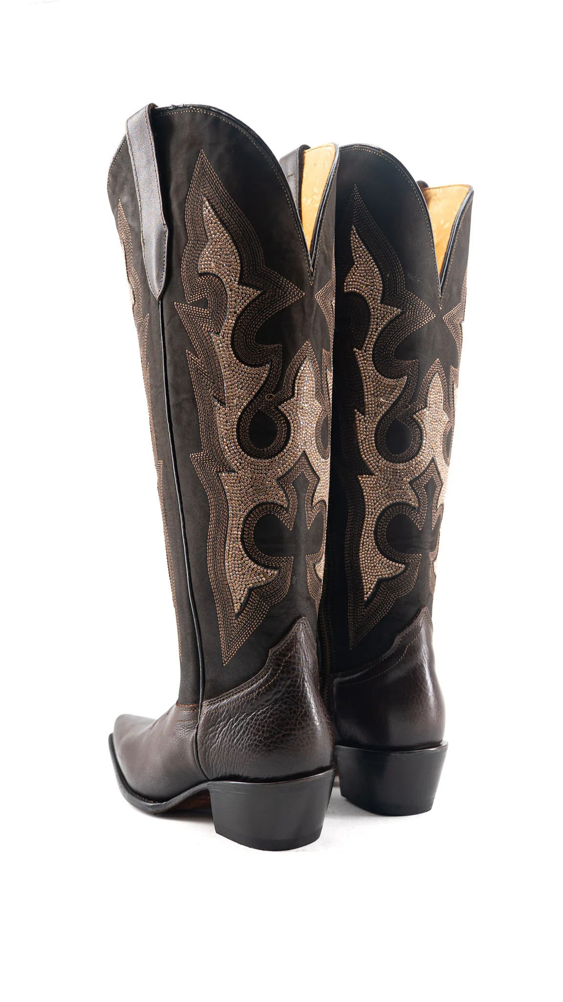 Lorraine Tall Wide Calf Snip Toe Cowgirl Boot - Image 3