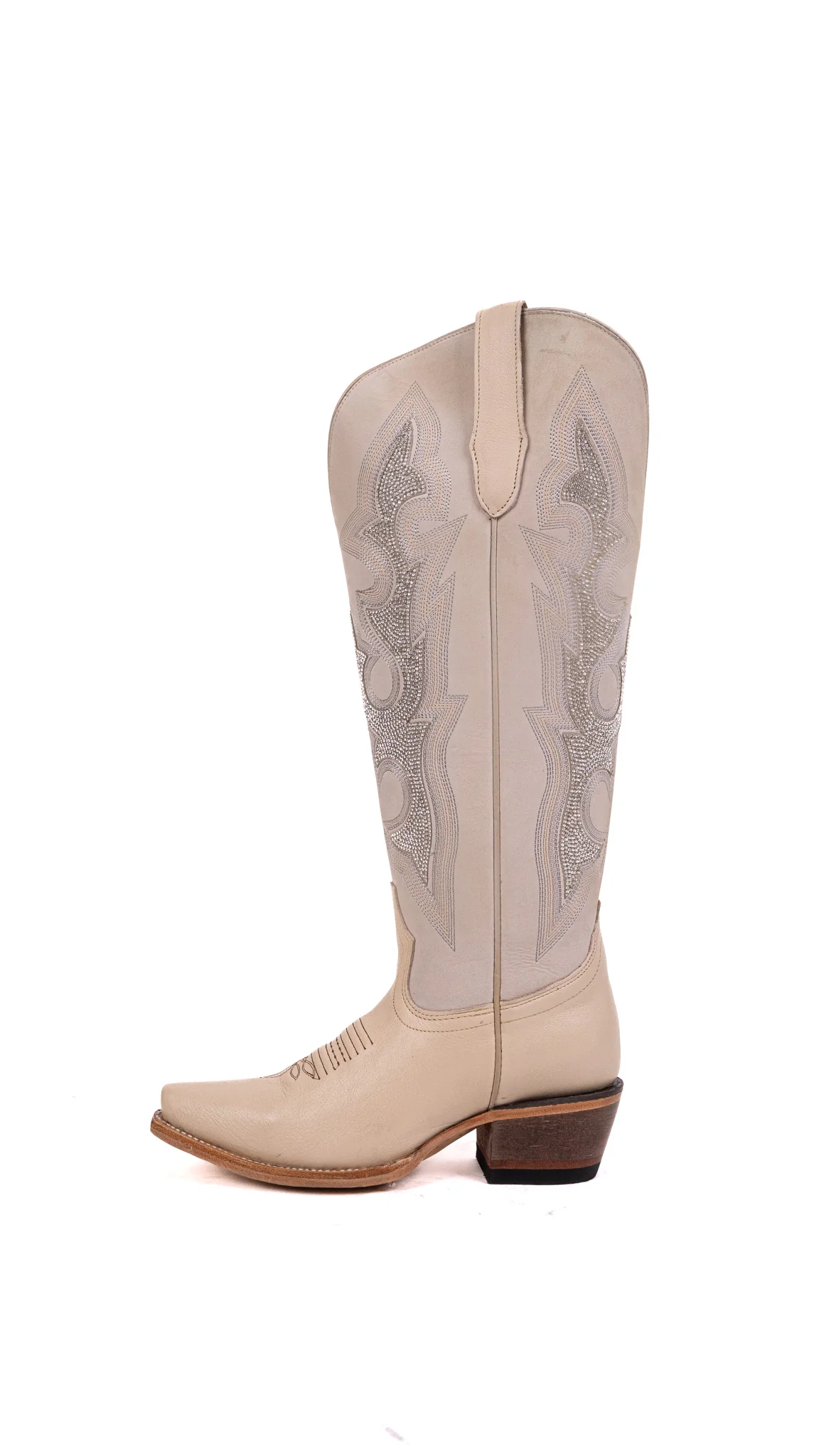 Lorraine Tall Wide Calf Snip Toe Cowgirl Boot - Image 7