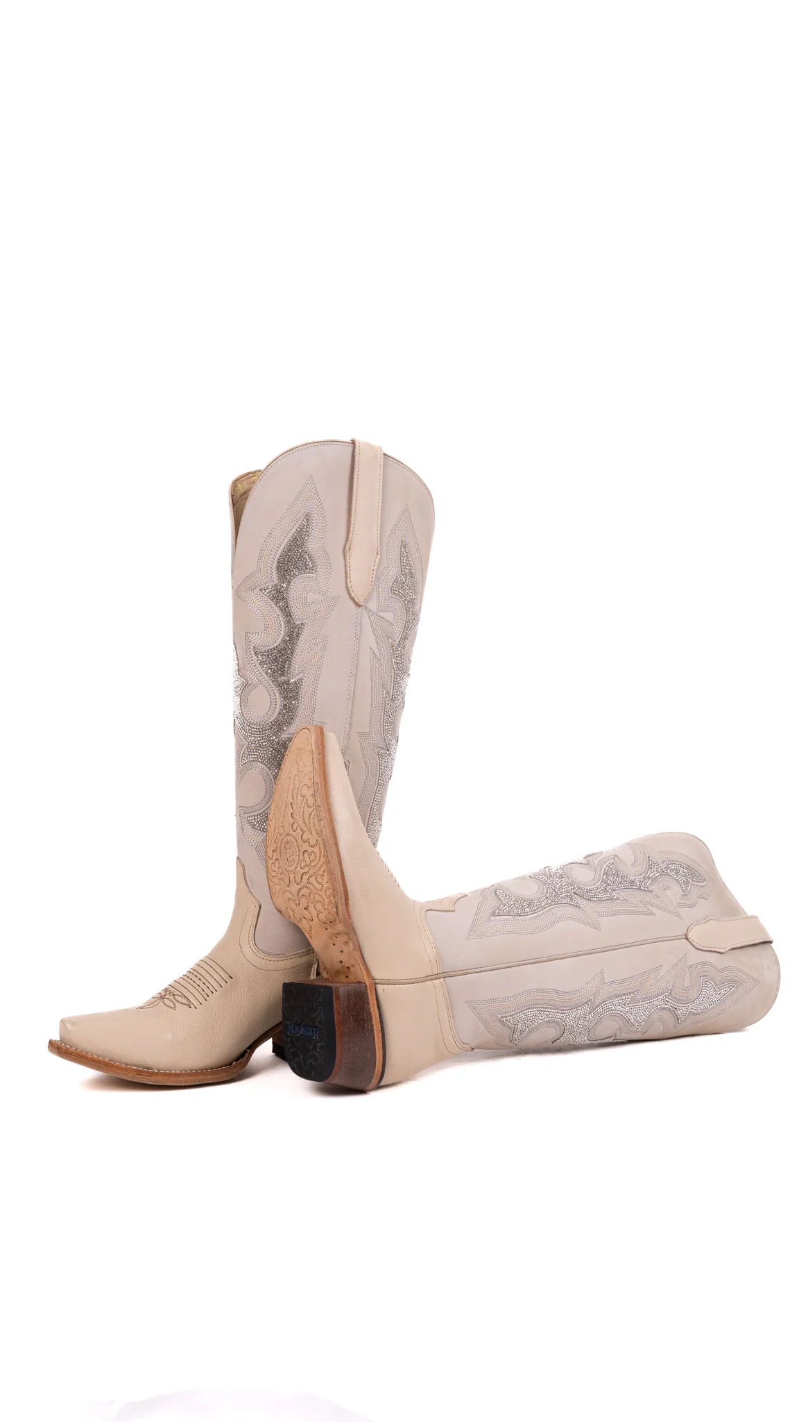 Lorraine Tall Wide Calf Snip Toe Cowgirl Boot - Image 9