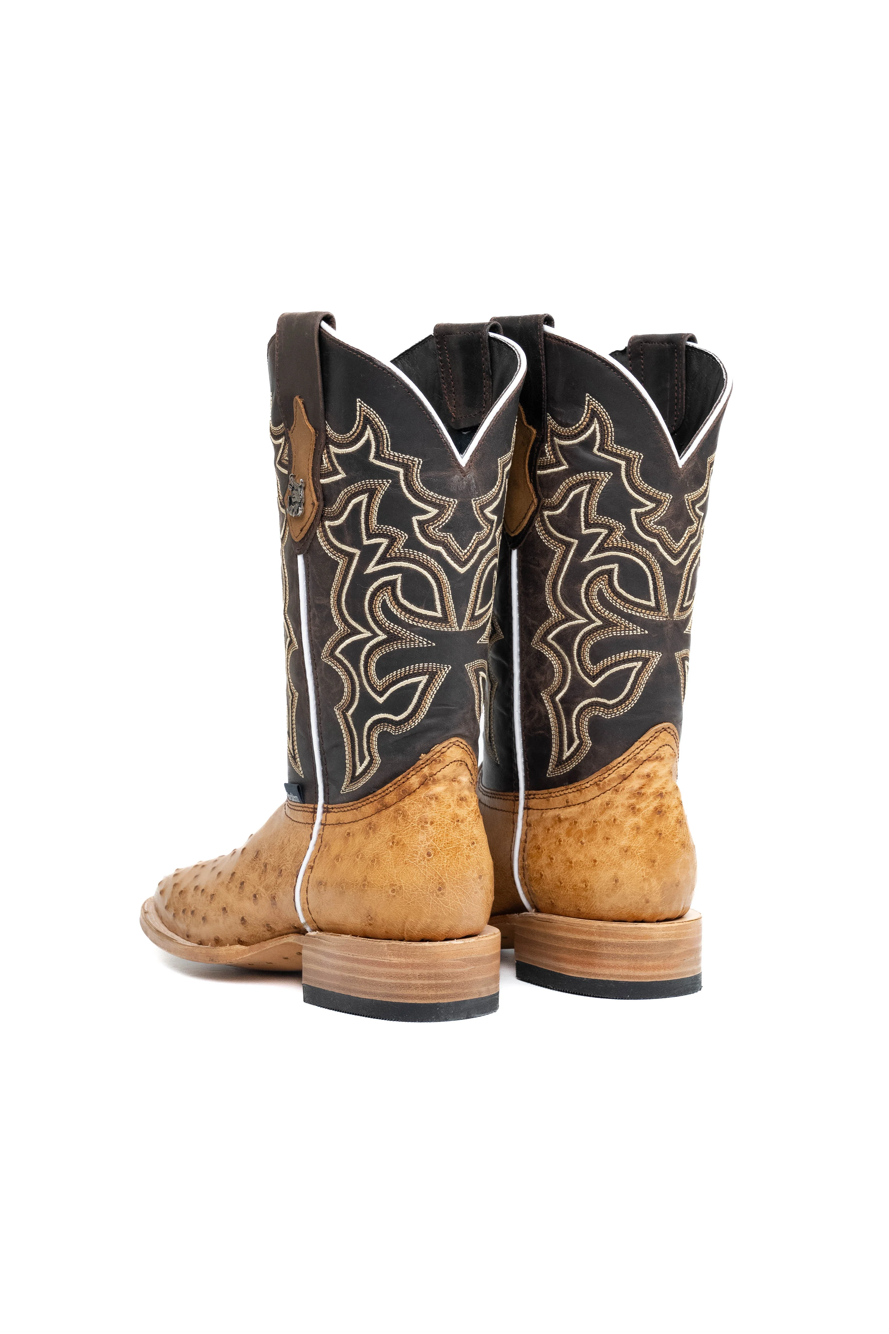 Lucas Exotic Ostrich Square Toe Cowboy Boot - Image 15