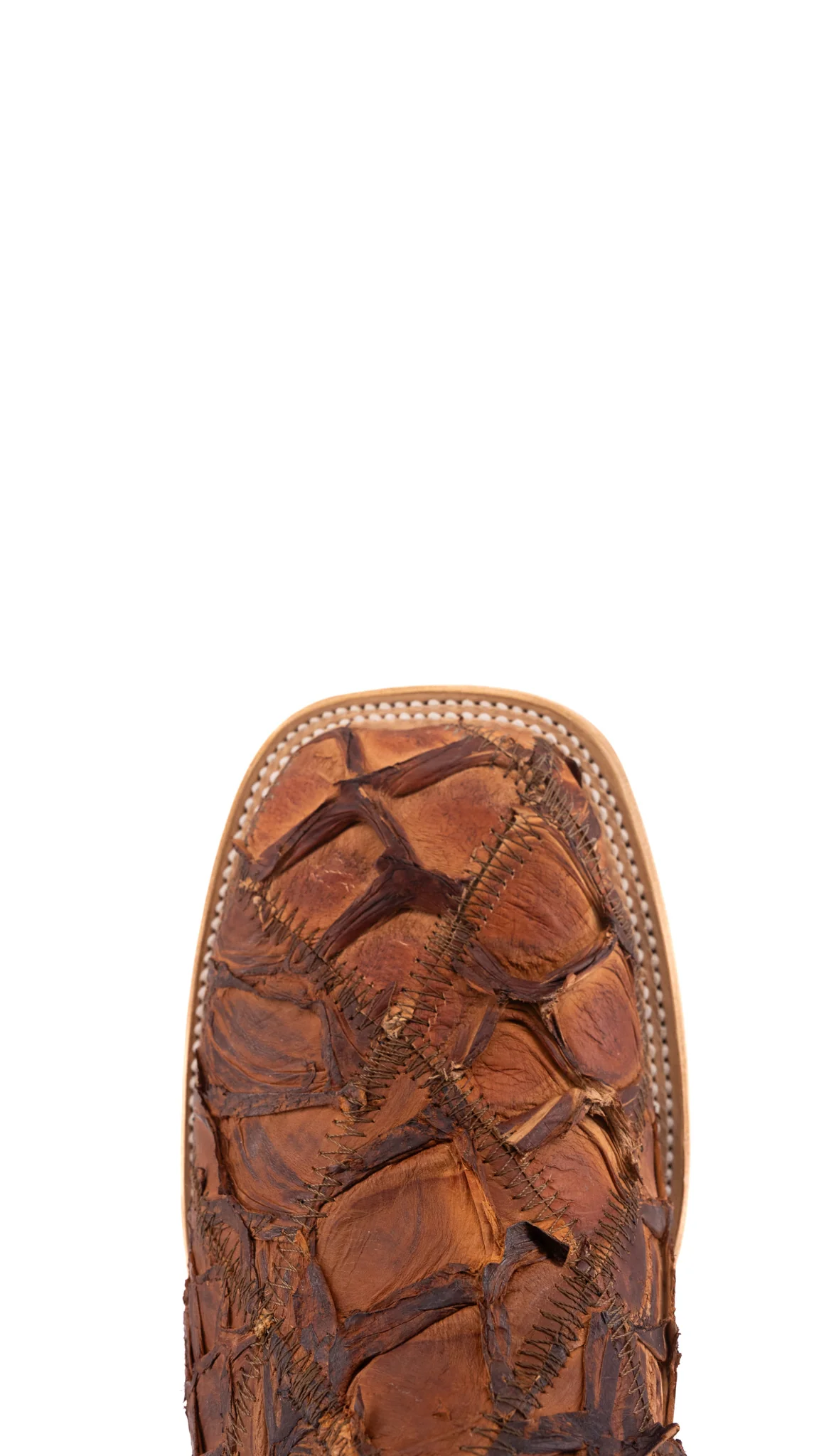 Lucas Exotic Pirarucu Patchwork Square Toe Cowboy Boot - Image 36