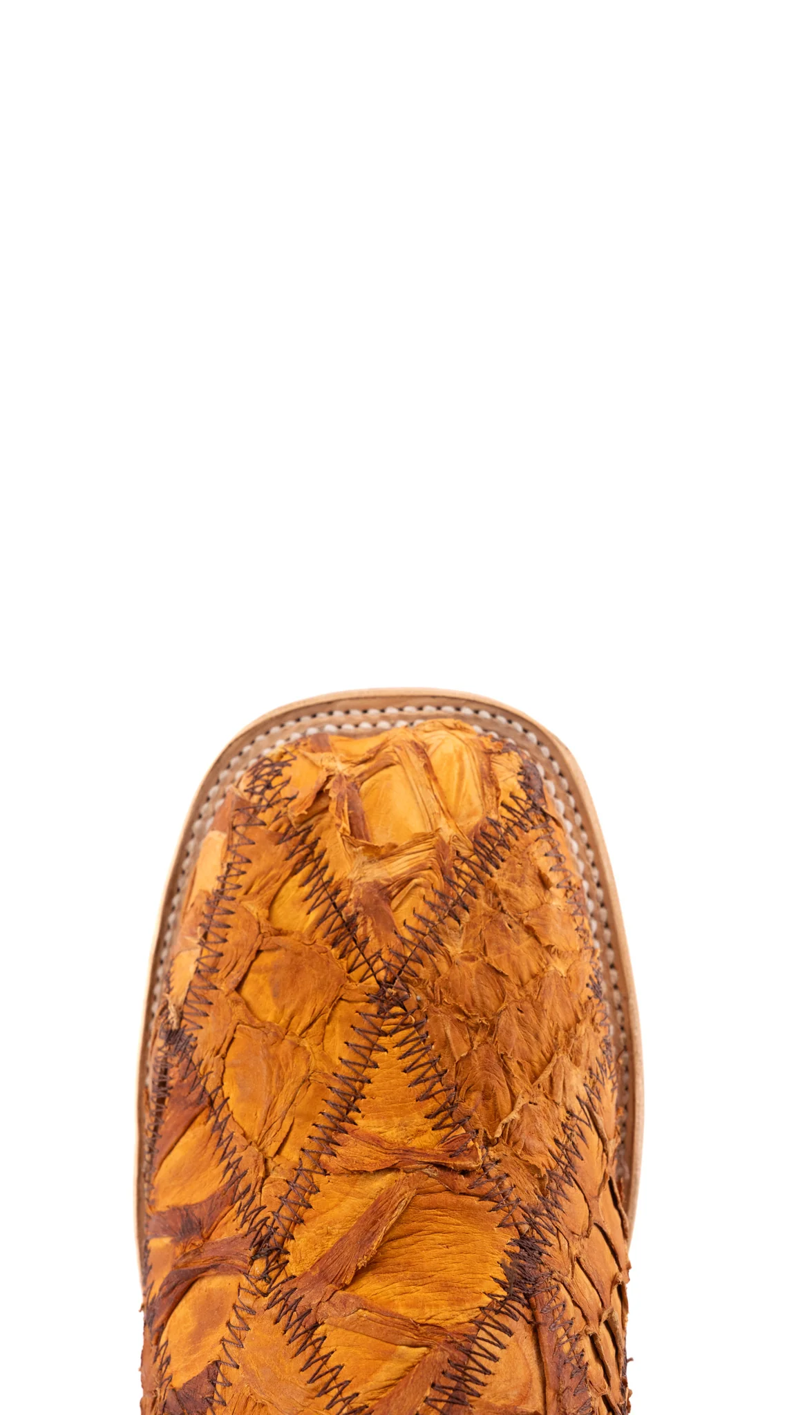 Lucas Exotic Pirarucu Patchwork Square Toe Cowboy Boot - Image 46