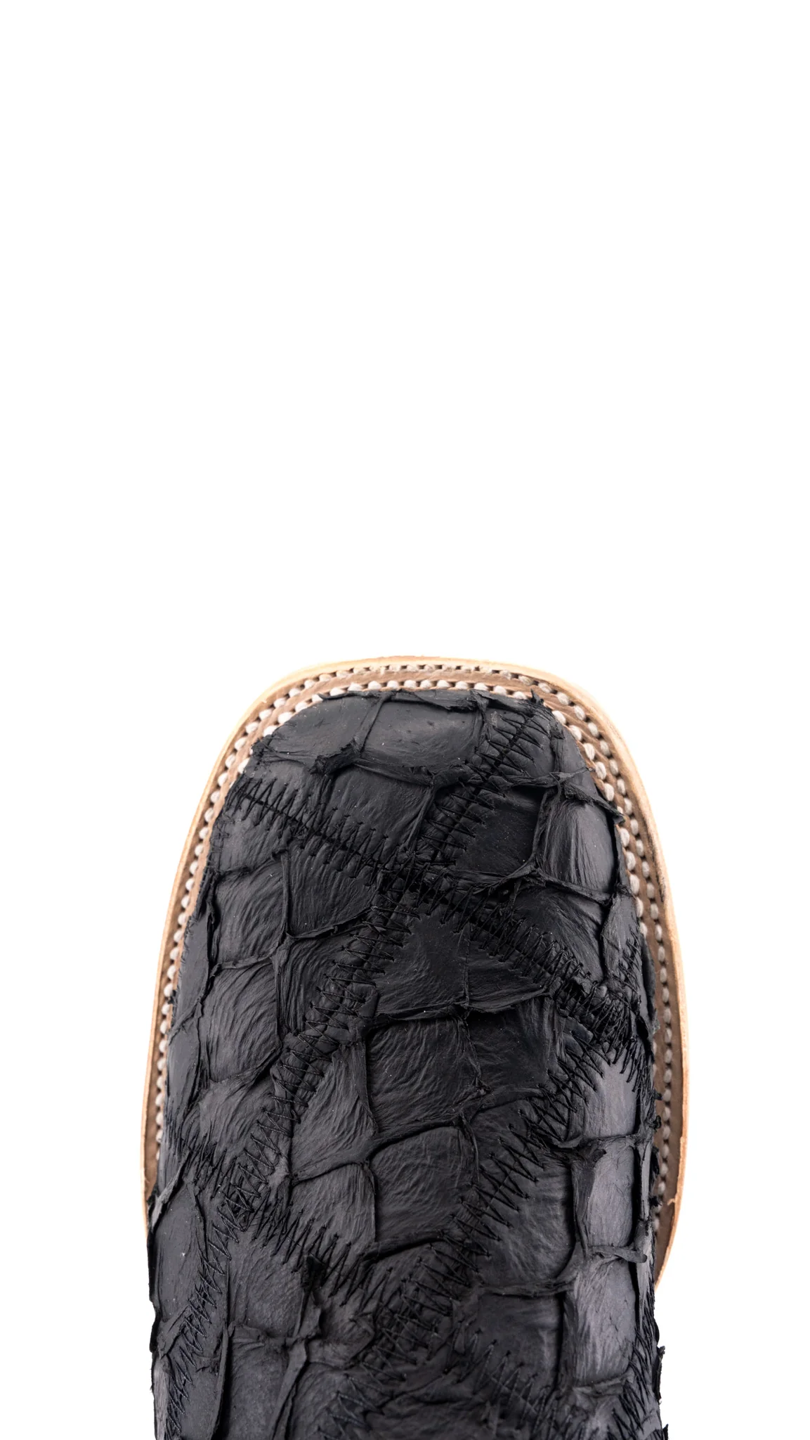 Lucas Exotic Pirarucu Patchwork Square Toe Cowboy Boot - Image 5