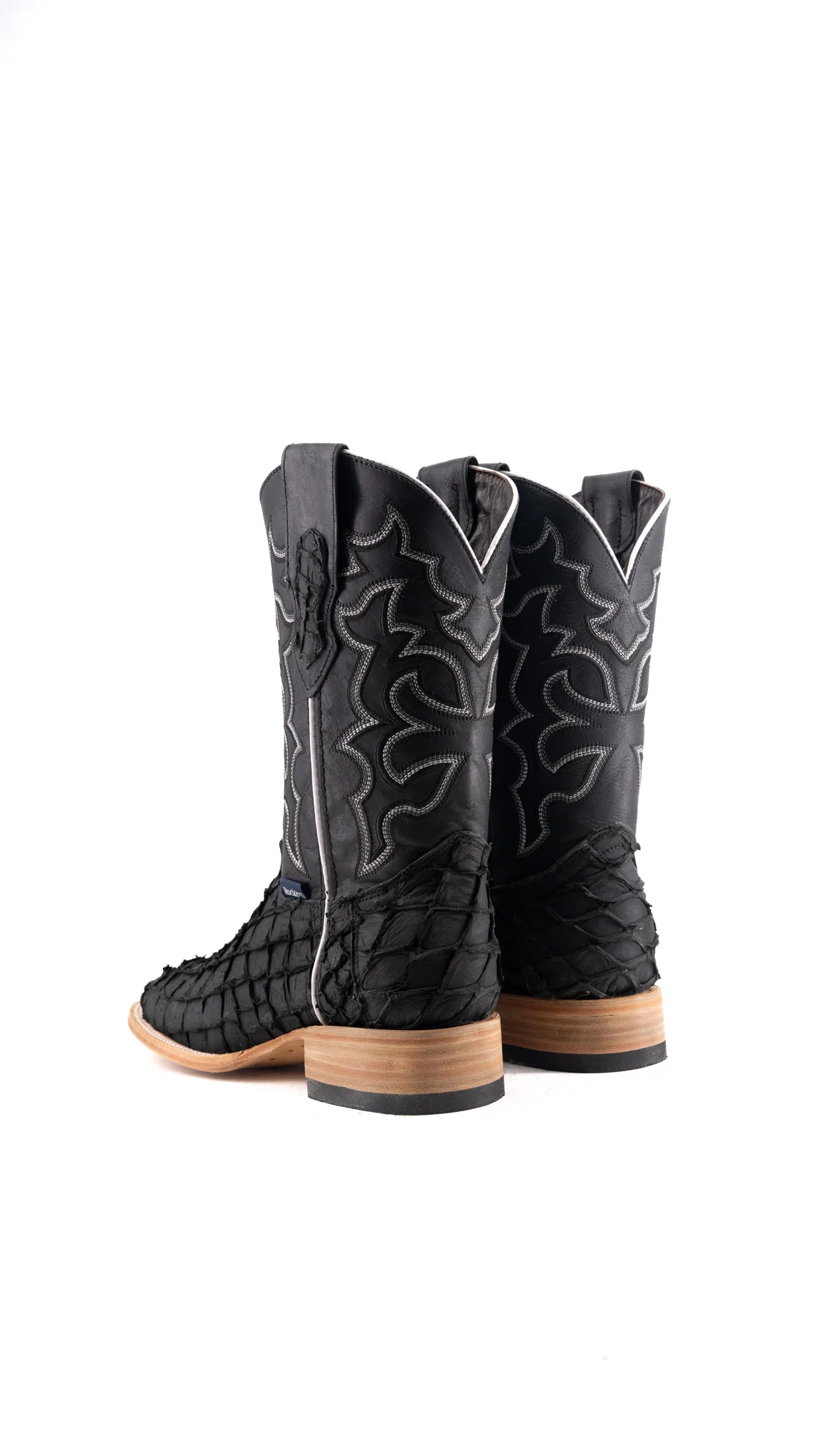 Lucas Exotic Pirarucu Square Toe Cowboy Boot - Image 3