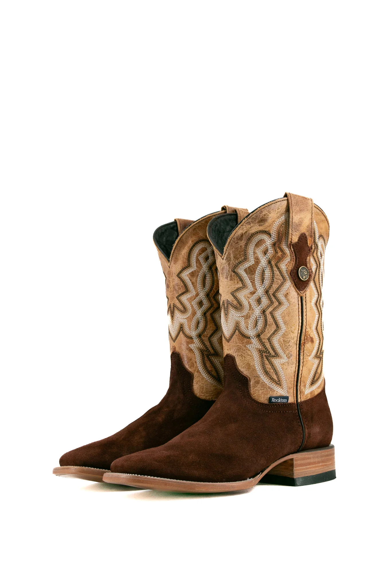 Luke Suede Square Toe Cowboy Boot - Image 11