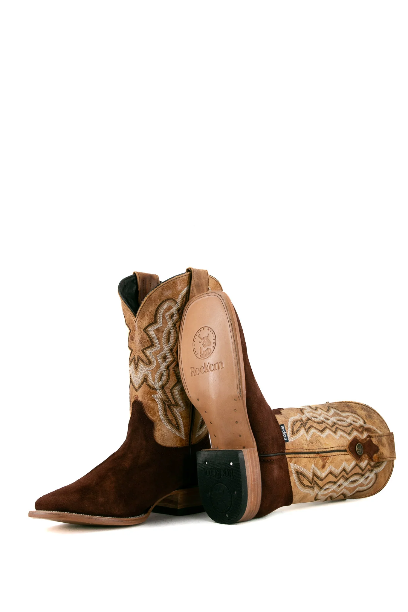 Luke Suede Square Toe Cowboy Boot - Image 14