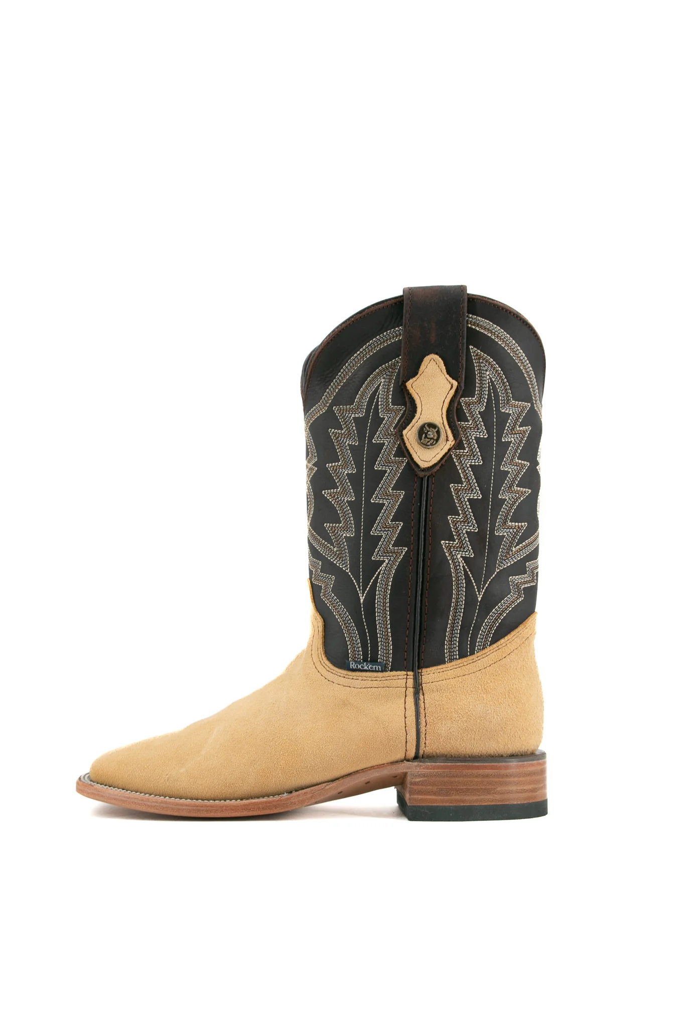 Luke Suede Square Toe Cowboy Boot - Image 17