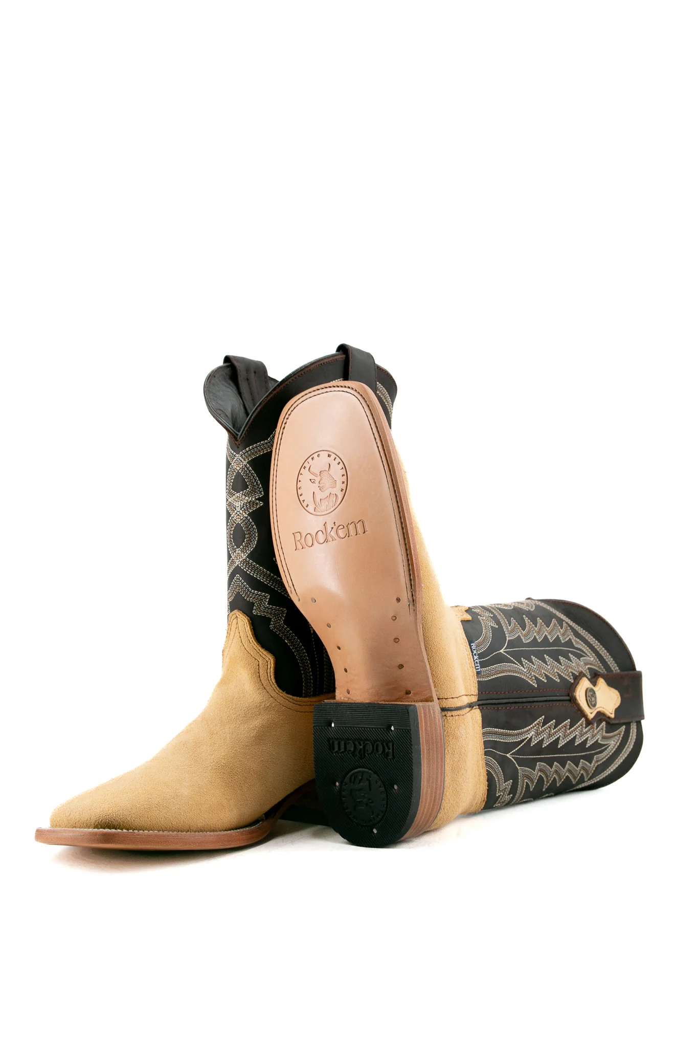 Luke Suede Square Toe Cowboy Boot - Image 19