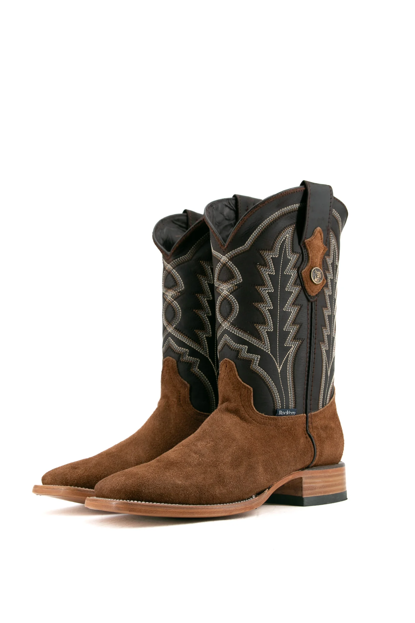 Luke Suede Square Toe Cowboy Boot - Image 21