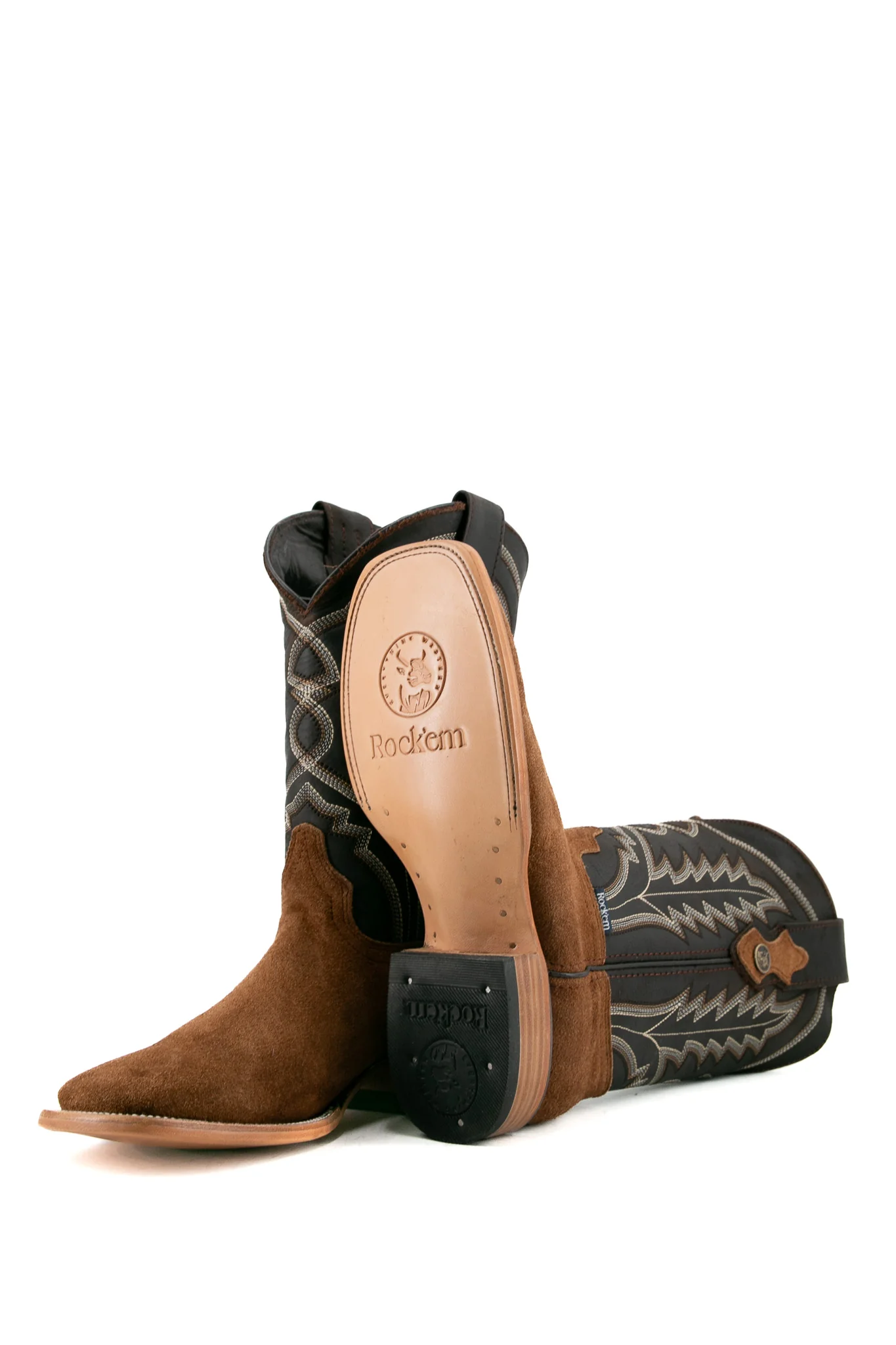 Luke Suede Square Toe Cowboy Boot - Image 24