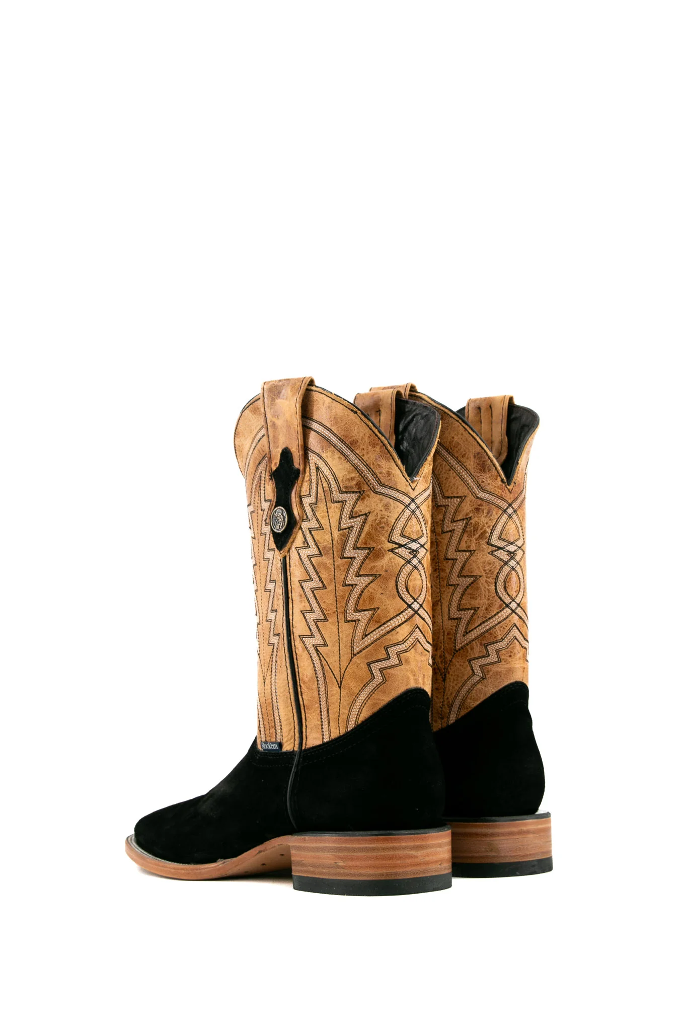 Luke Suede Square Toe Cowboy Boot - Image 3