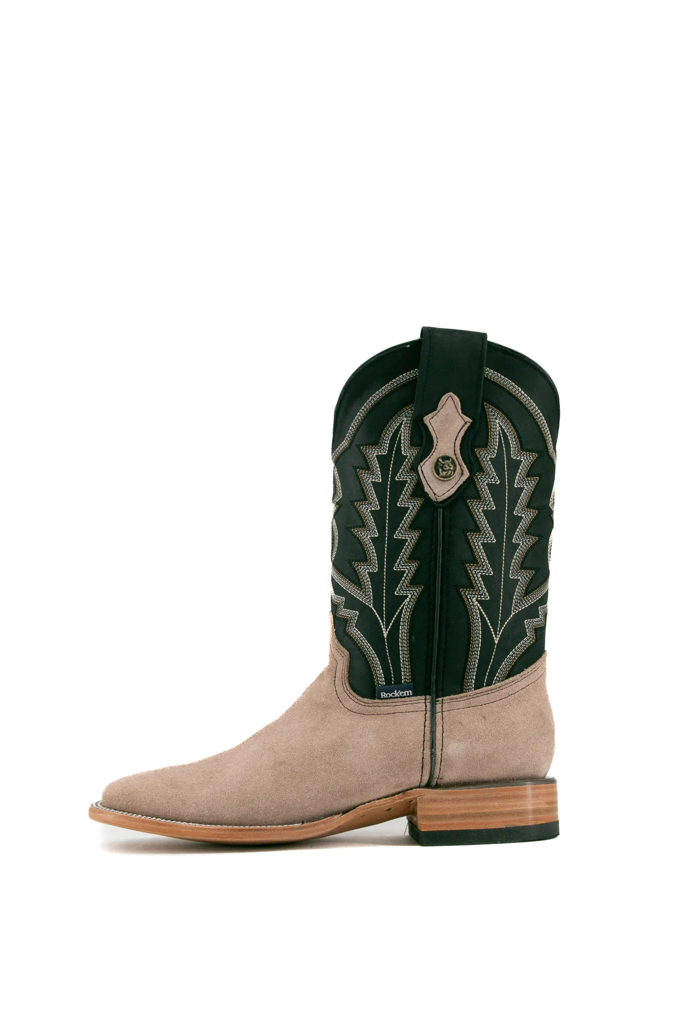 Luke Suede Square Toe Cowboy Boot - Image 7