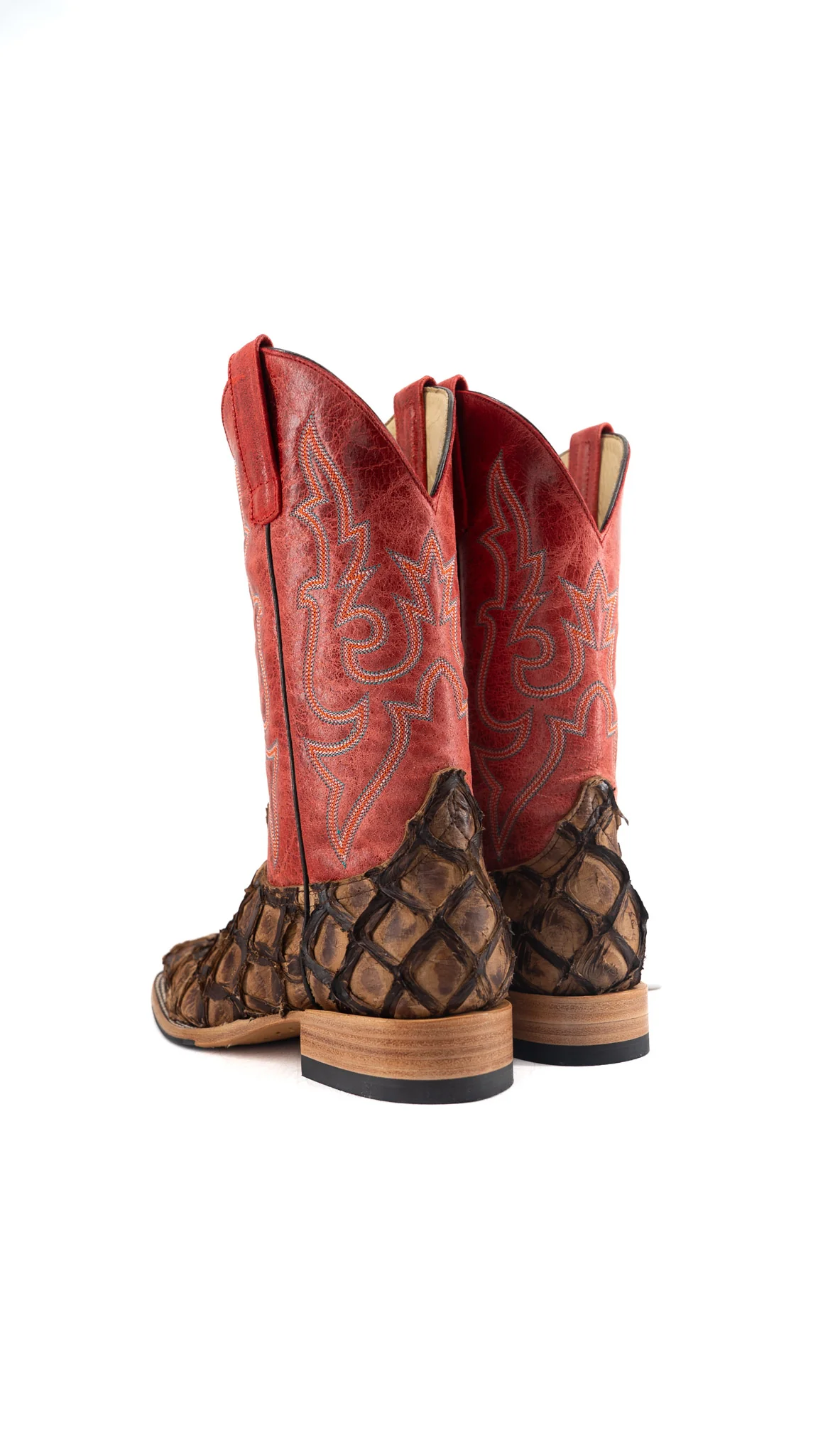 Macie Bean Big Bass Pirarucu Cigar Matte Square Toe Cowgirl Boot - Image 3