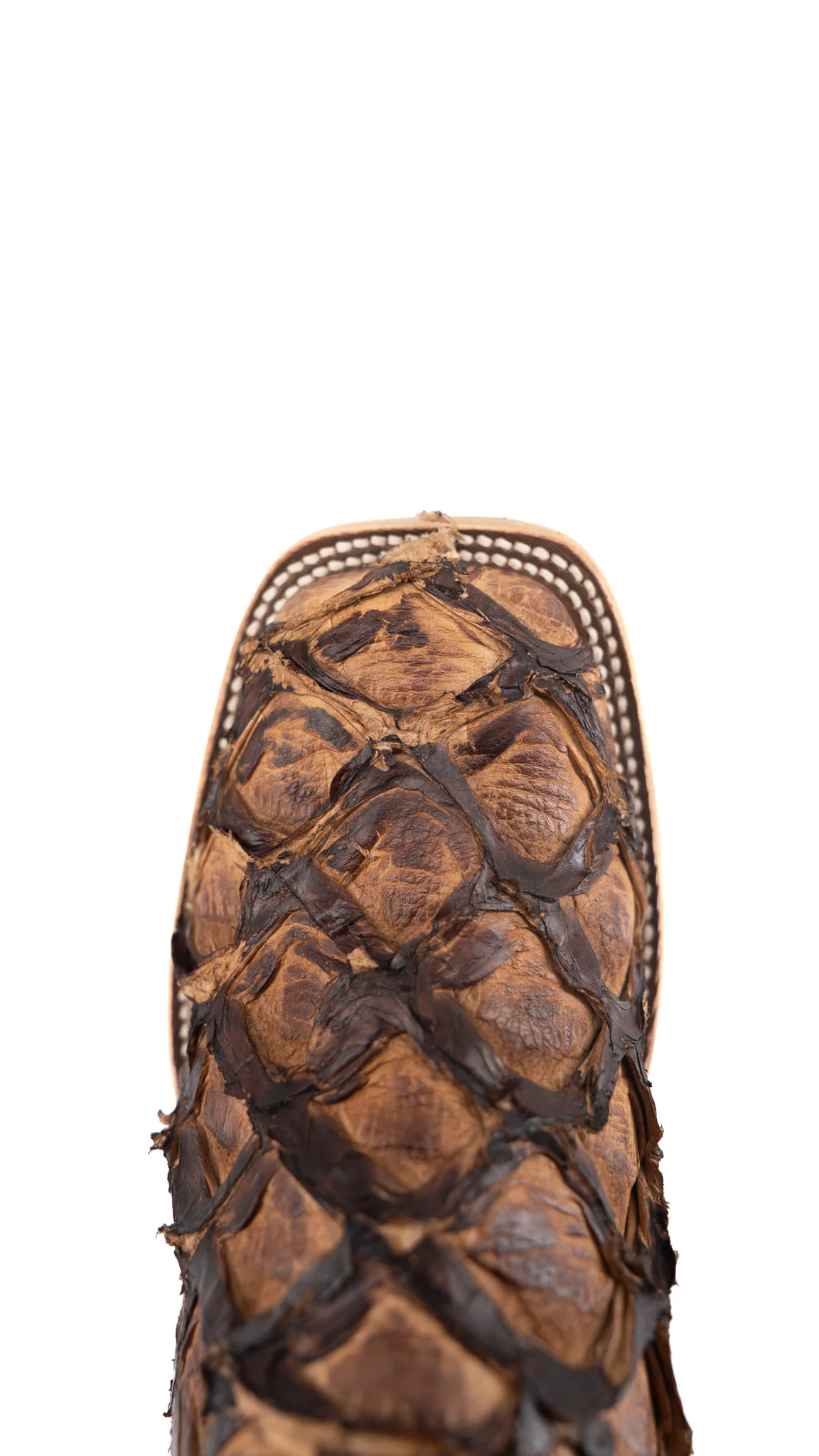 Macie Bean Big Bass Pirarucu Cigar Matte Square Toe Cowgirl Boot - Image 5
